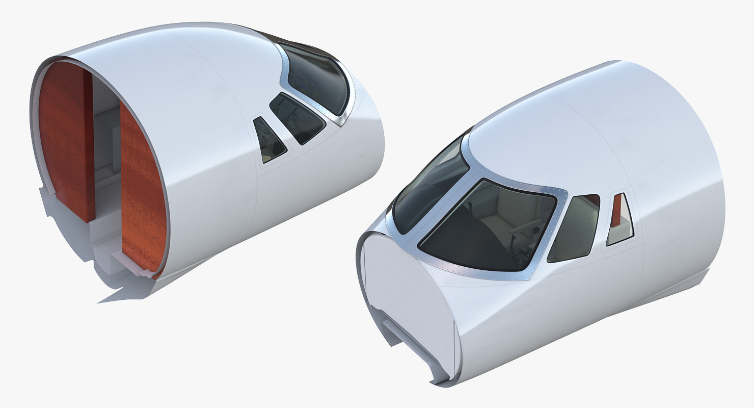 3D model Business Jet Cockpit