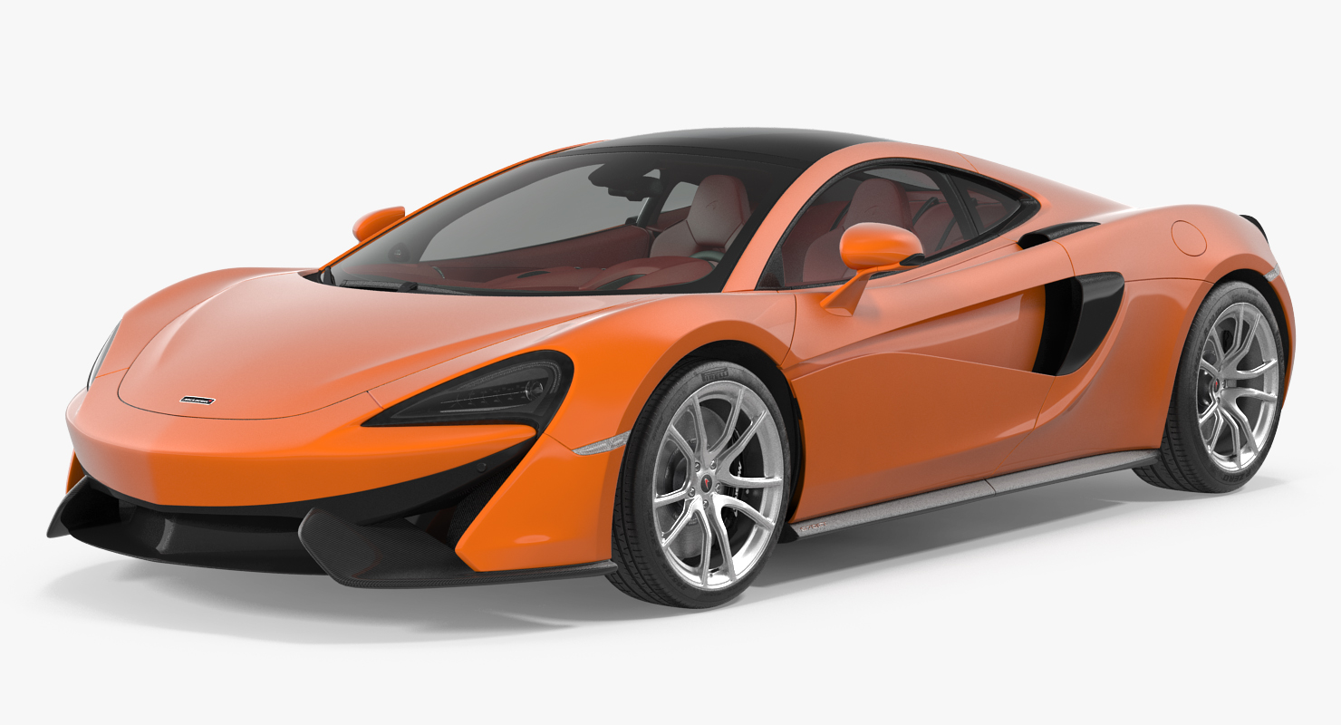 3D model Sports Car McLaren 570GT 2017 Simple Interior