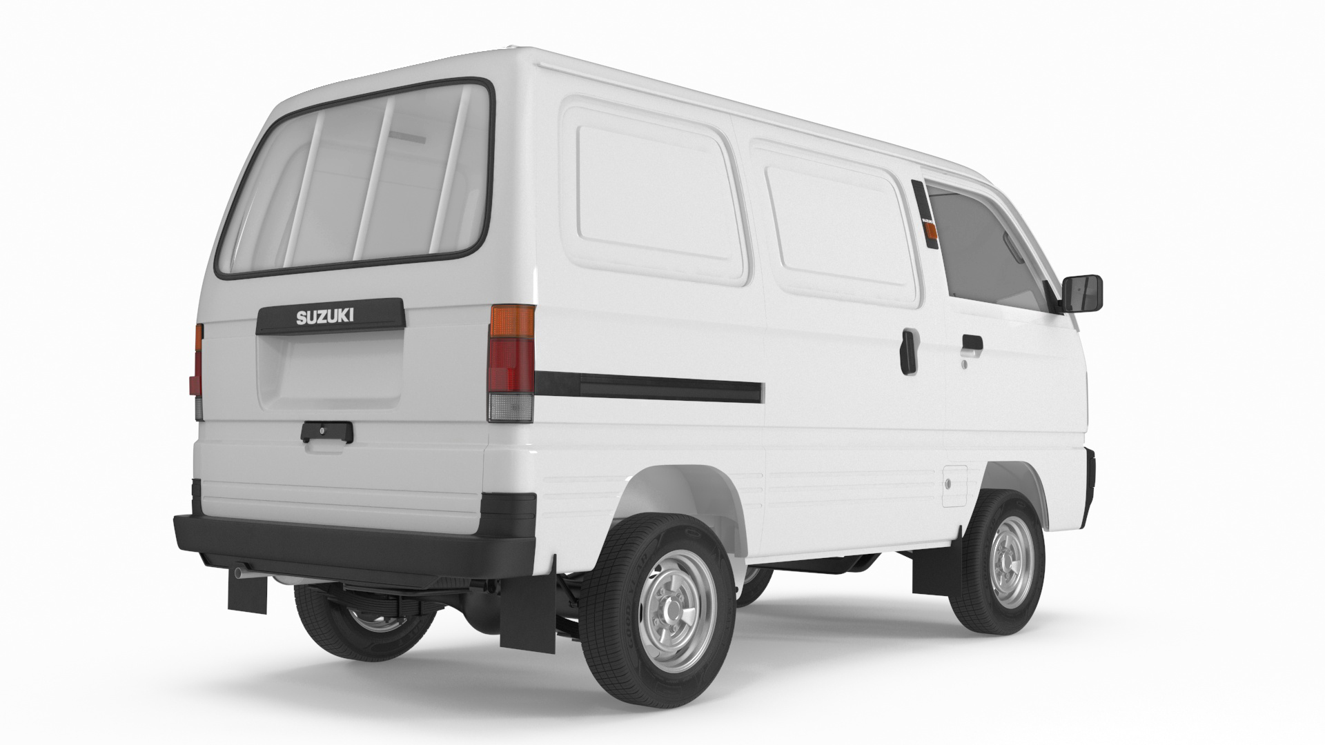 3D Suzuki Super Carry Van White model