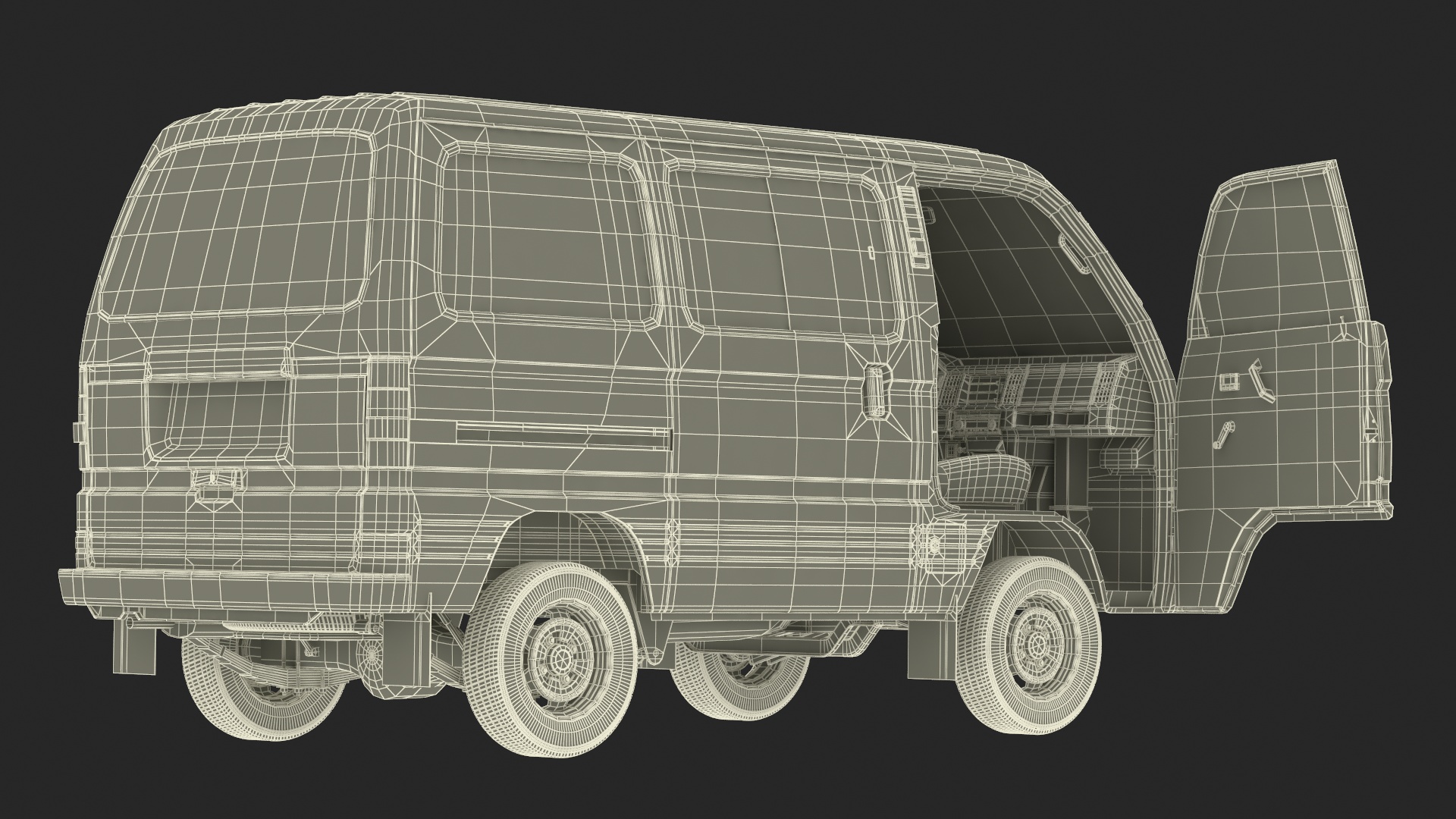 3D Suzuki Super Carry Van White model