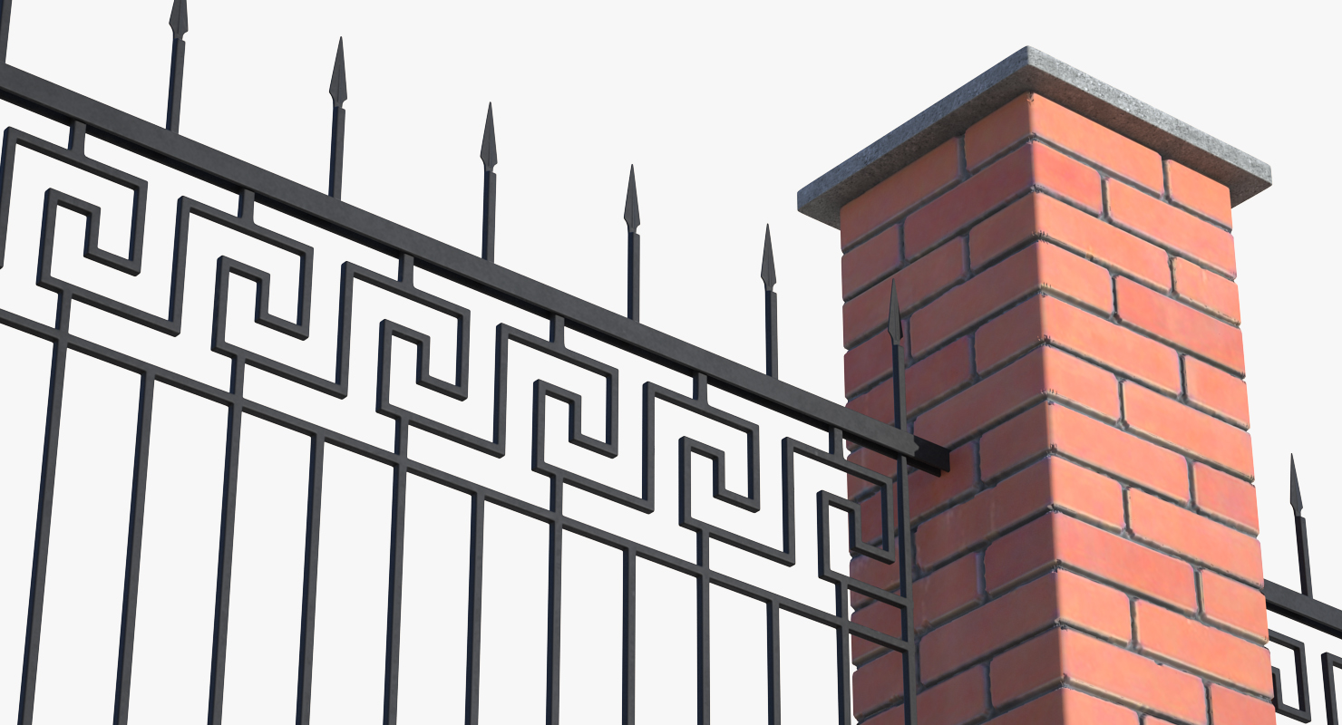 3D Brick Fence