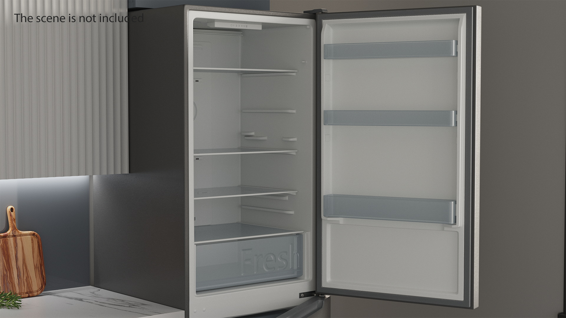 3D Fridge Candy CCRN 6180S Gray model