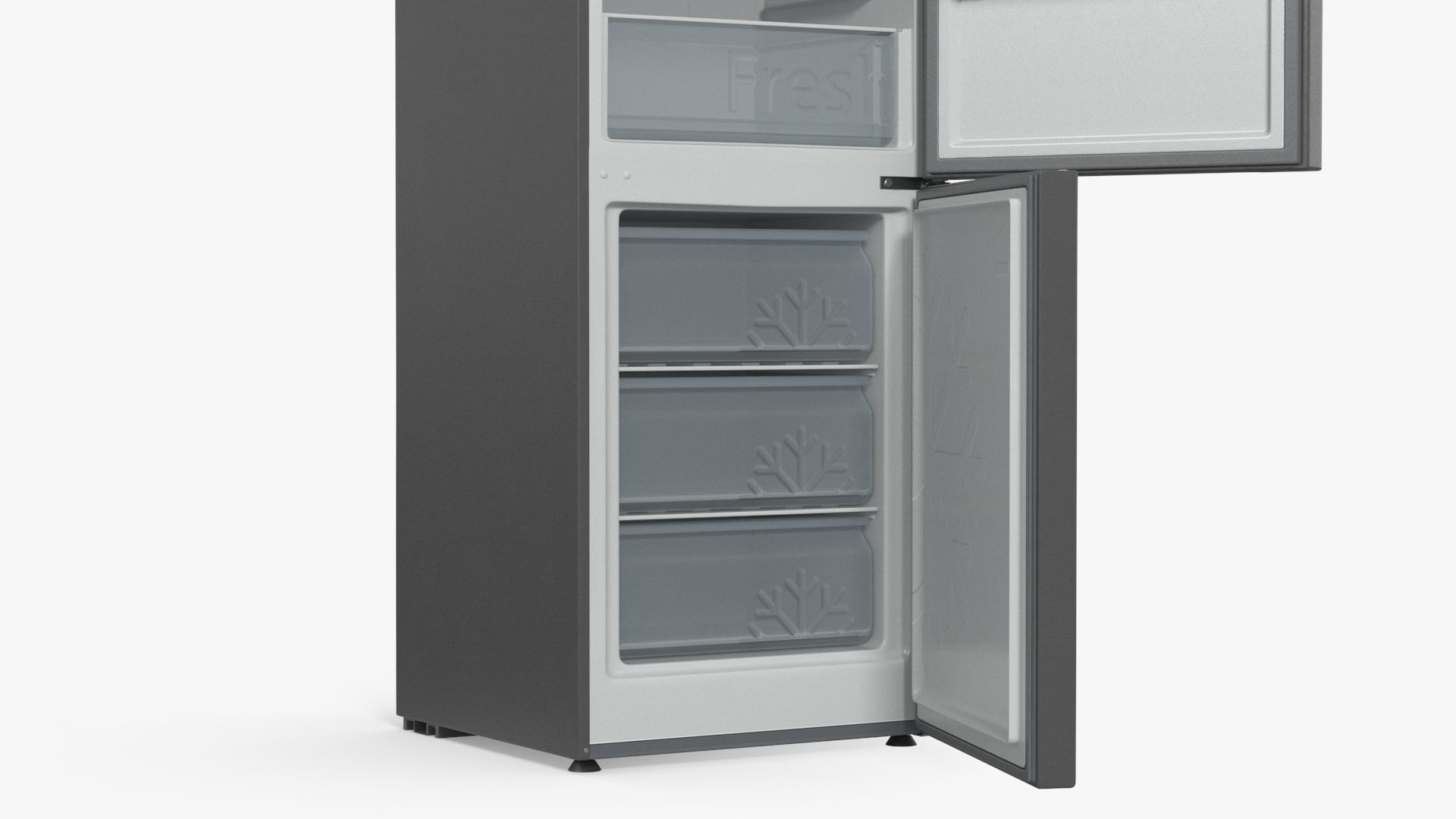 3D Fridge Candy CCRN 6180S Gray model