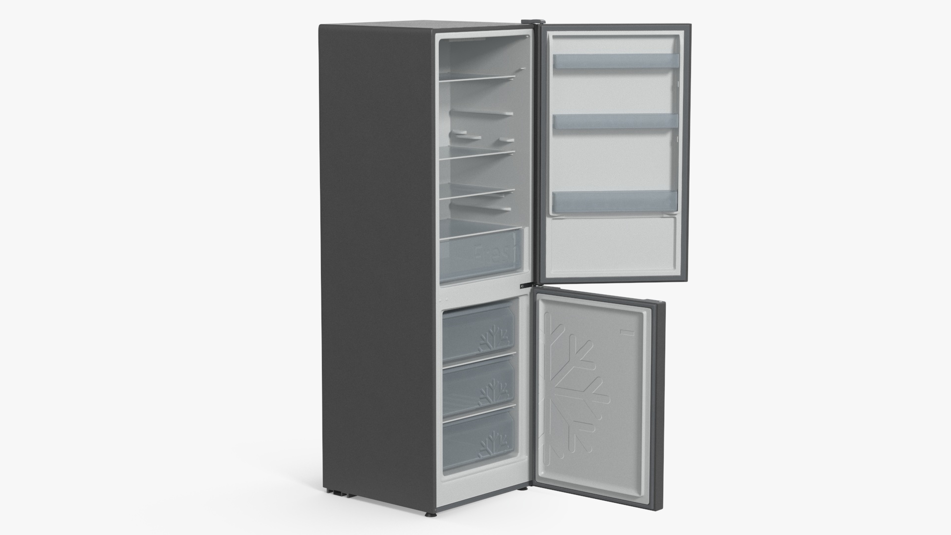 3D Fridge Candy CCRN 6180S Gray model