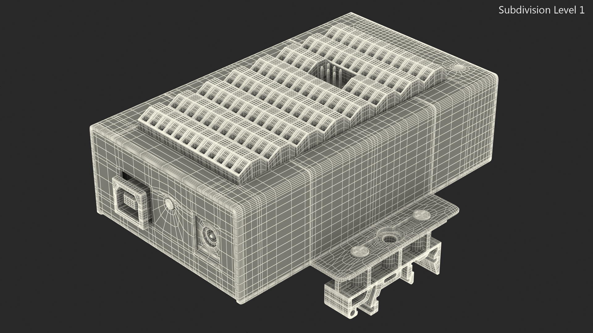 3D model Mega Screw Terminal Block