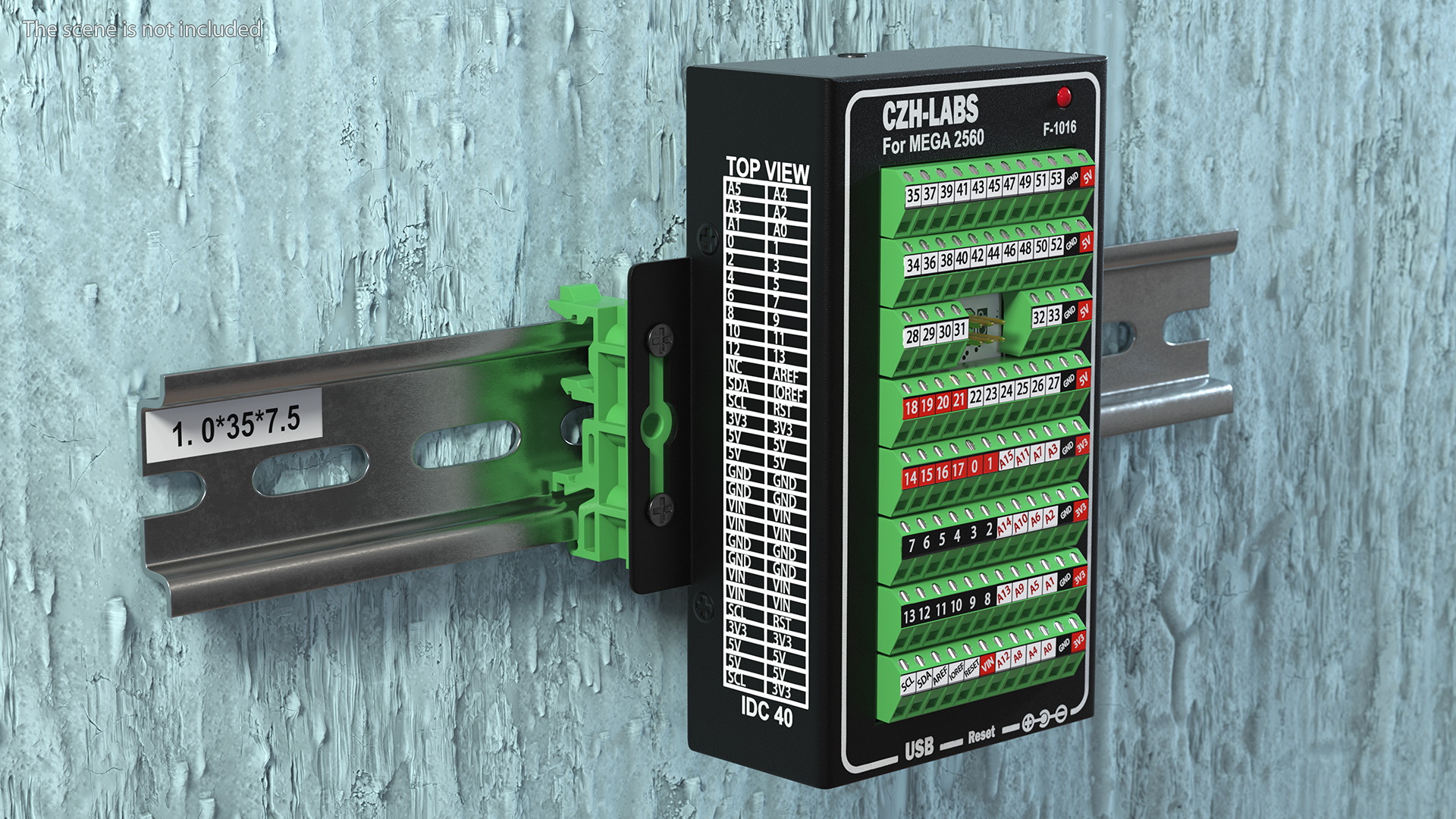 3D model Mega Screw Terminal Block