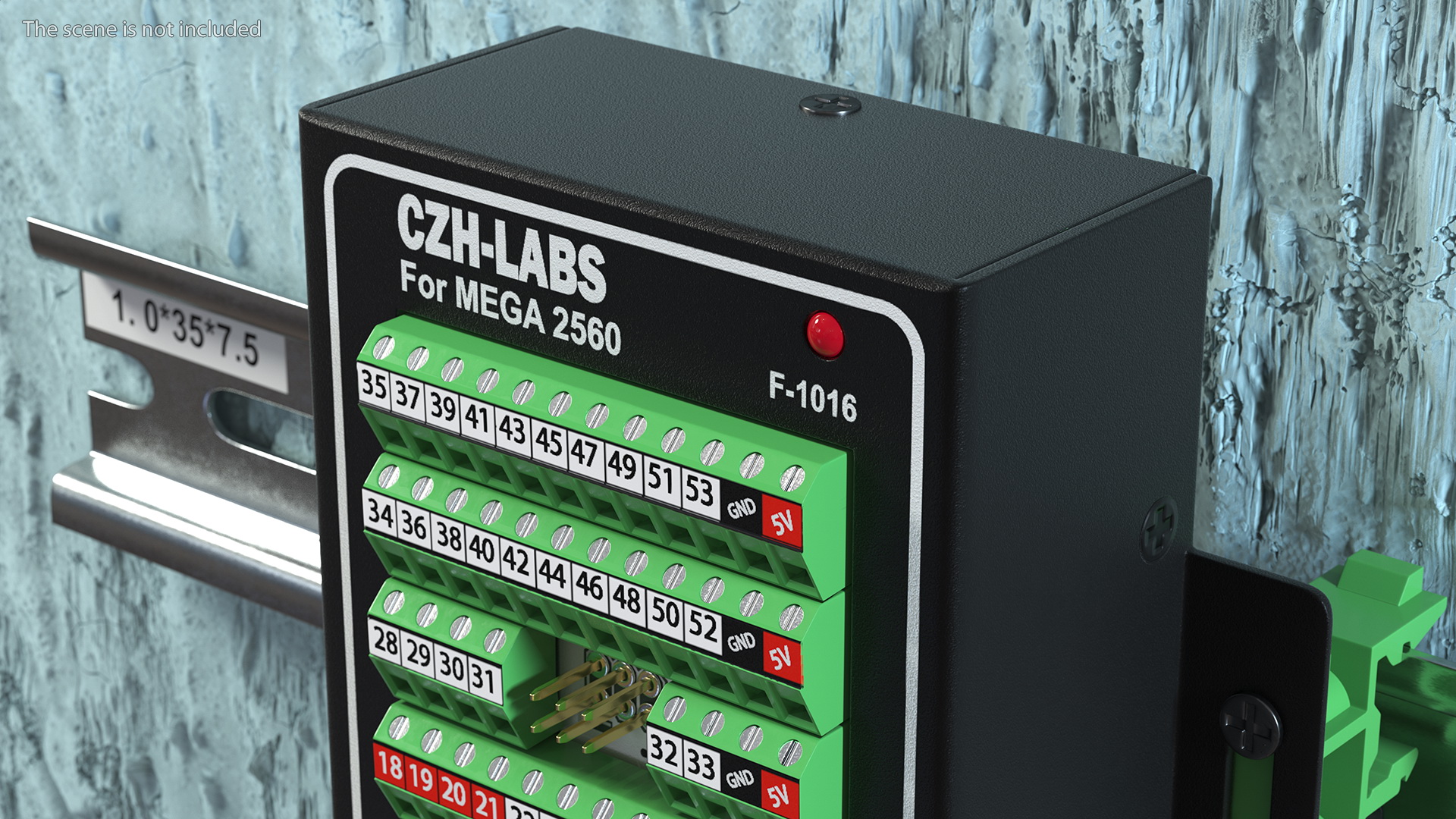 3D model Mega Screw Terminal Block