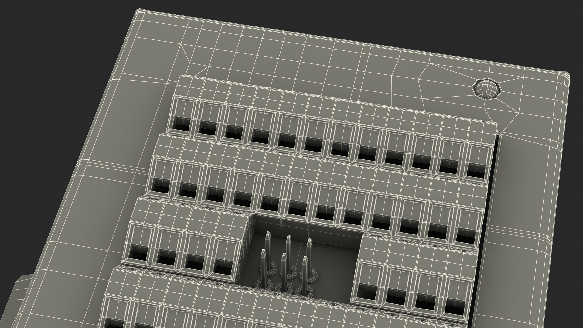 3D model Mega Screw Terminal Block