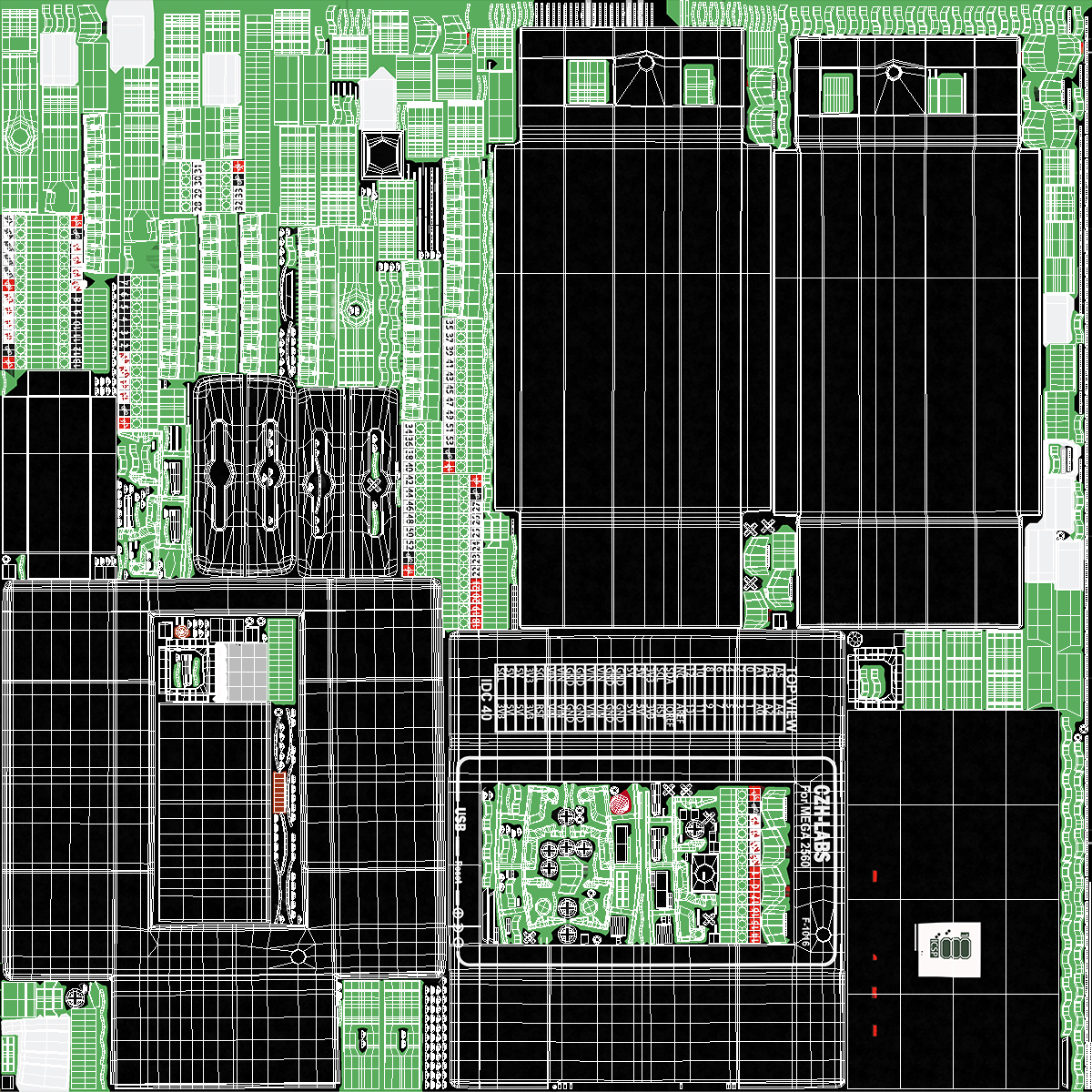 3D model Mega Screw Terminal Block