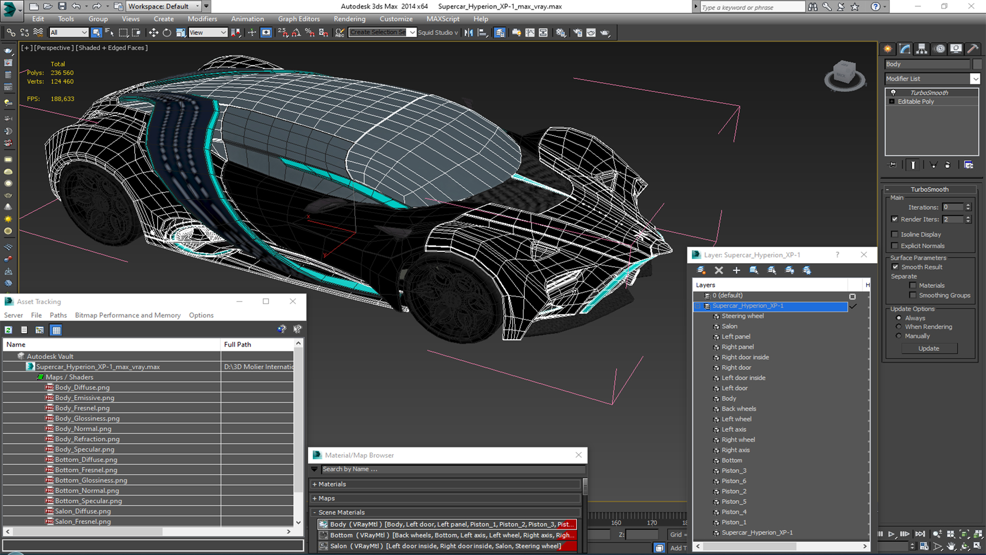 Supercar Hyperion XP-1 3D