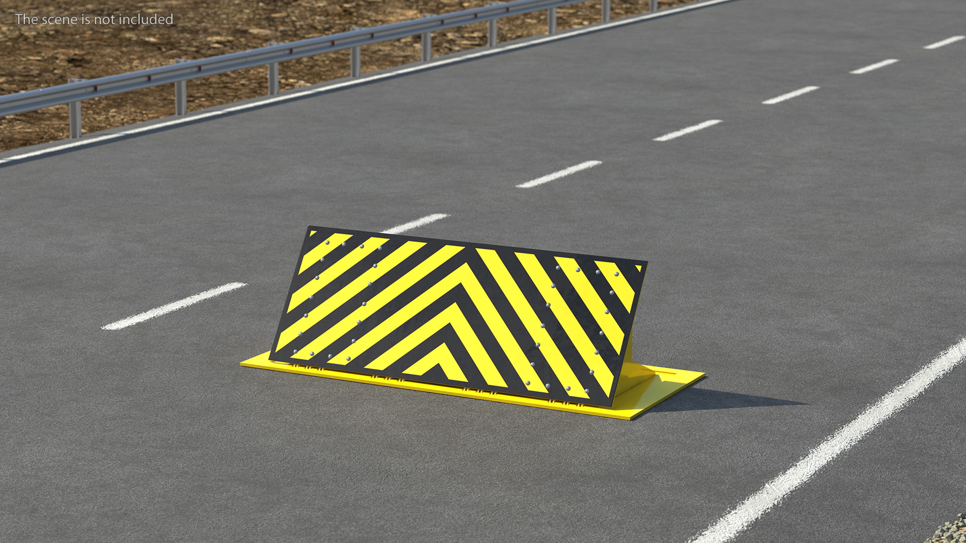 Hydraulic Road Blocker 3D