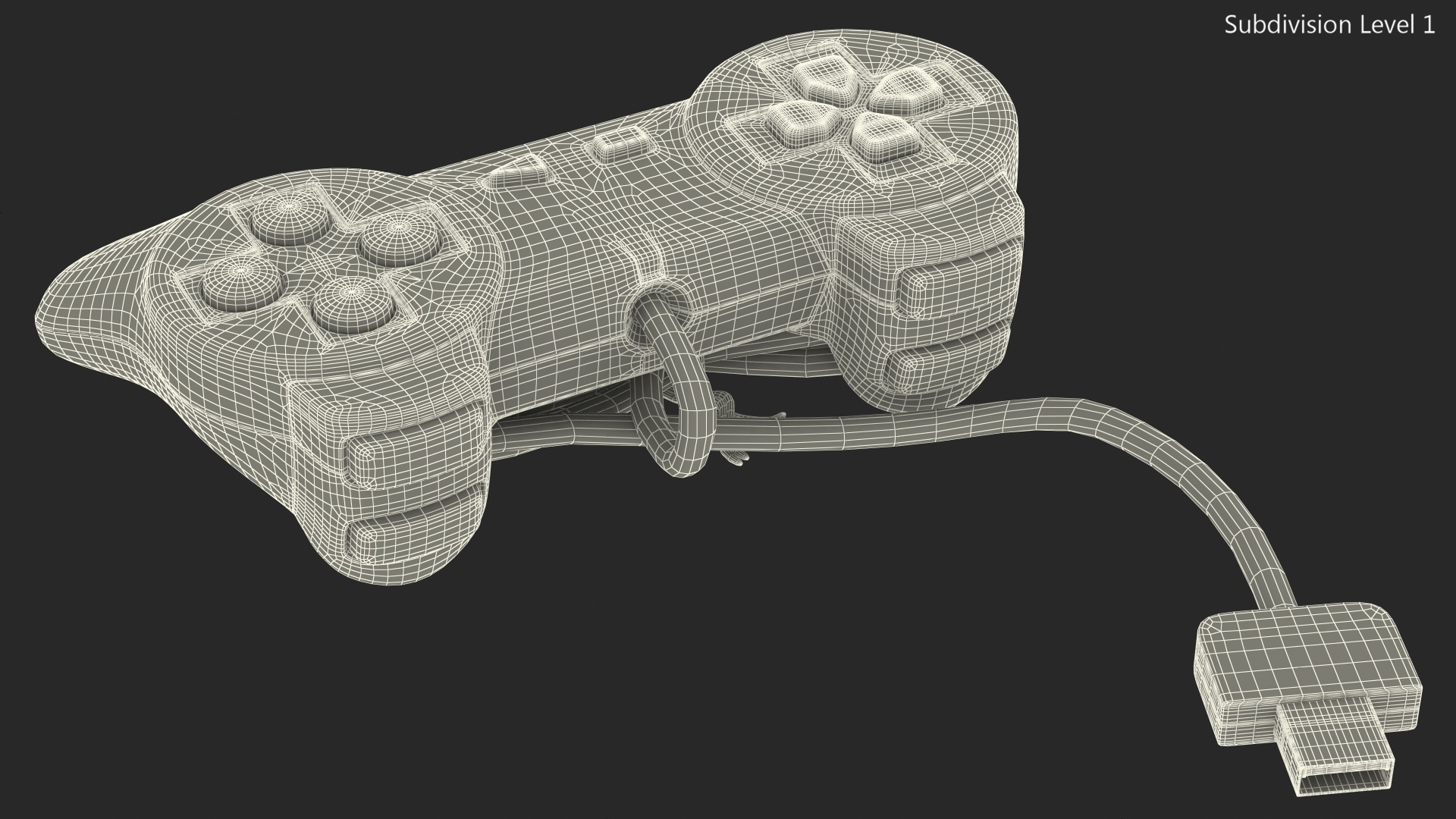 Old Gaming Console Controller 3D model