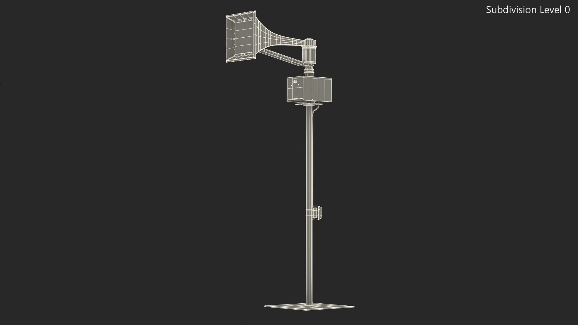 Tornado Siren Black 3D model