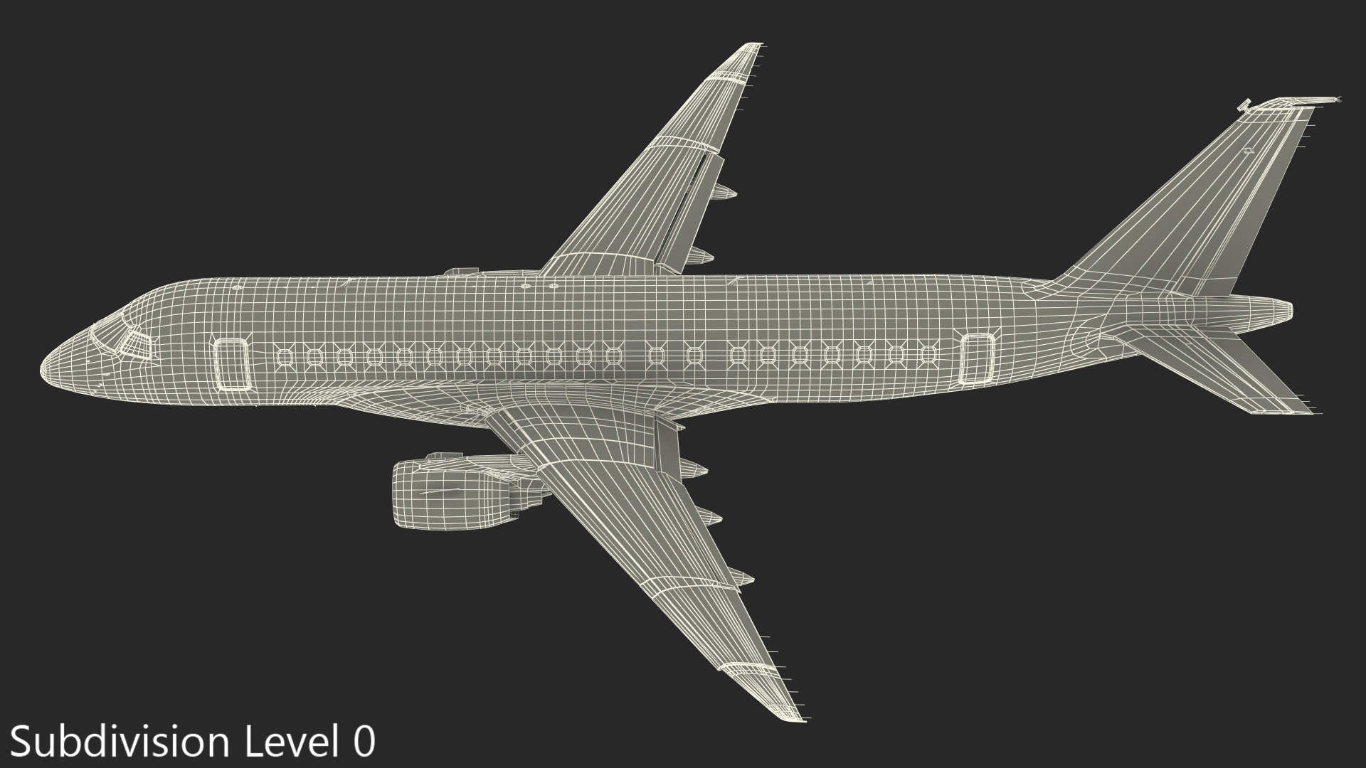 3D Embraer E-Jet E175-E2 Rigged model