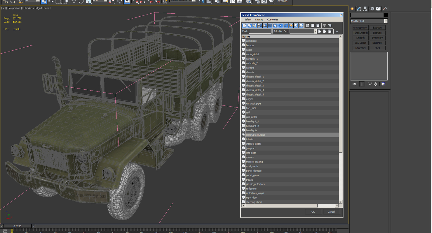 3D model Cargo Truck M35