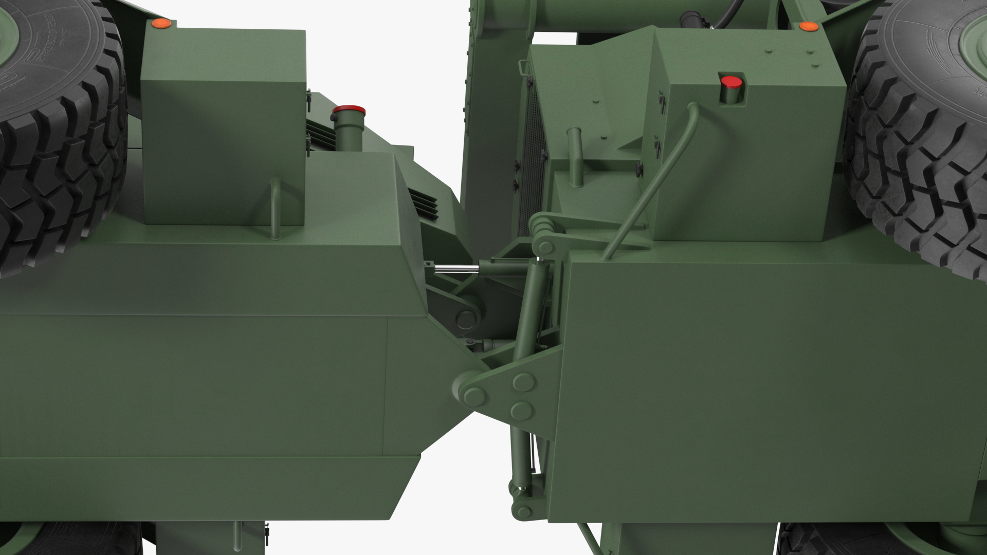 3D model Mine Sweeper Vehicle Hydrema 910 Khaki Rigged