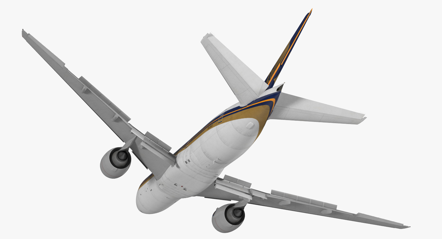 3D model Boeing 777 200ER Singapore Airlines