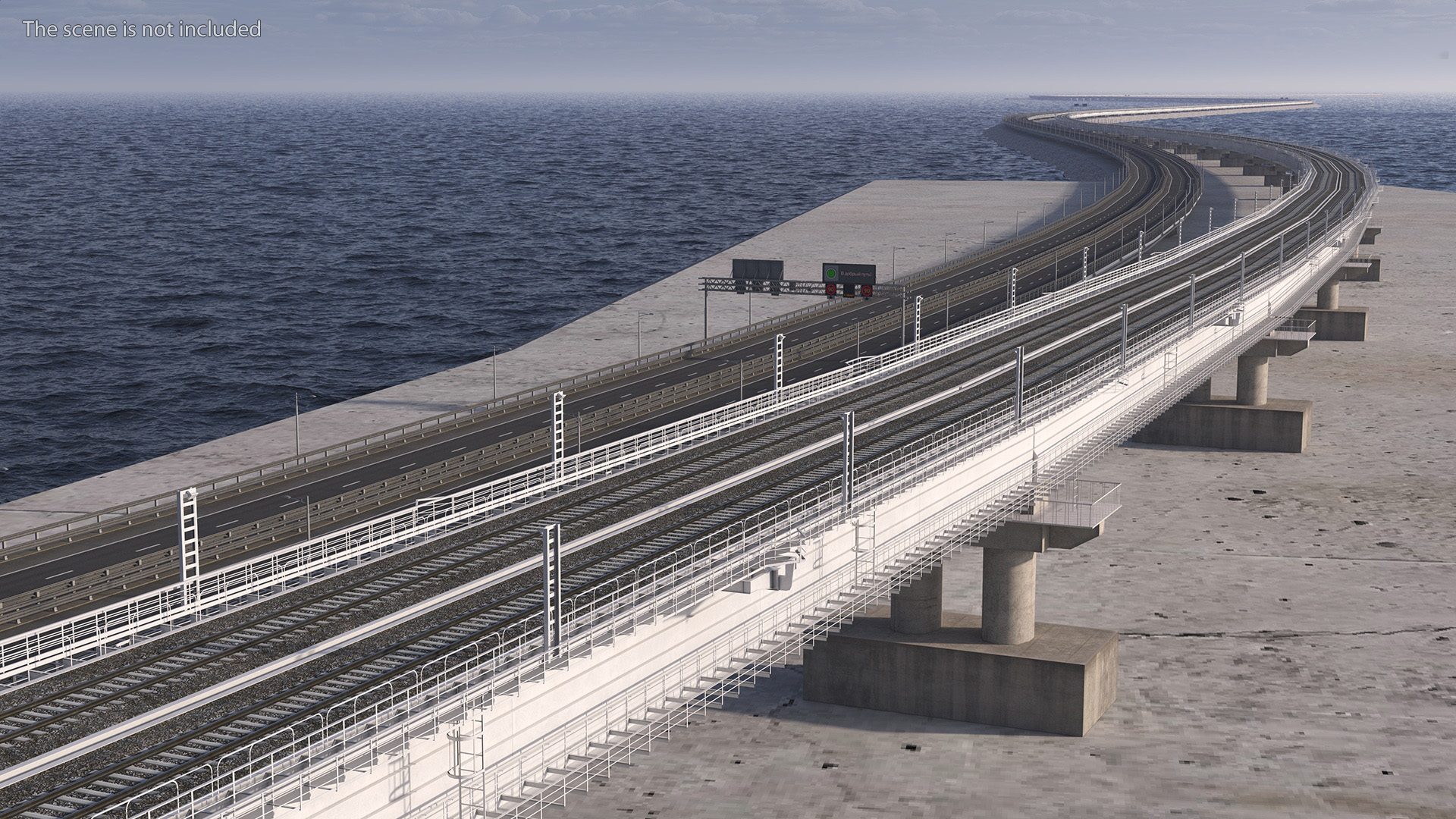 Crimean Bridge 3D model