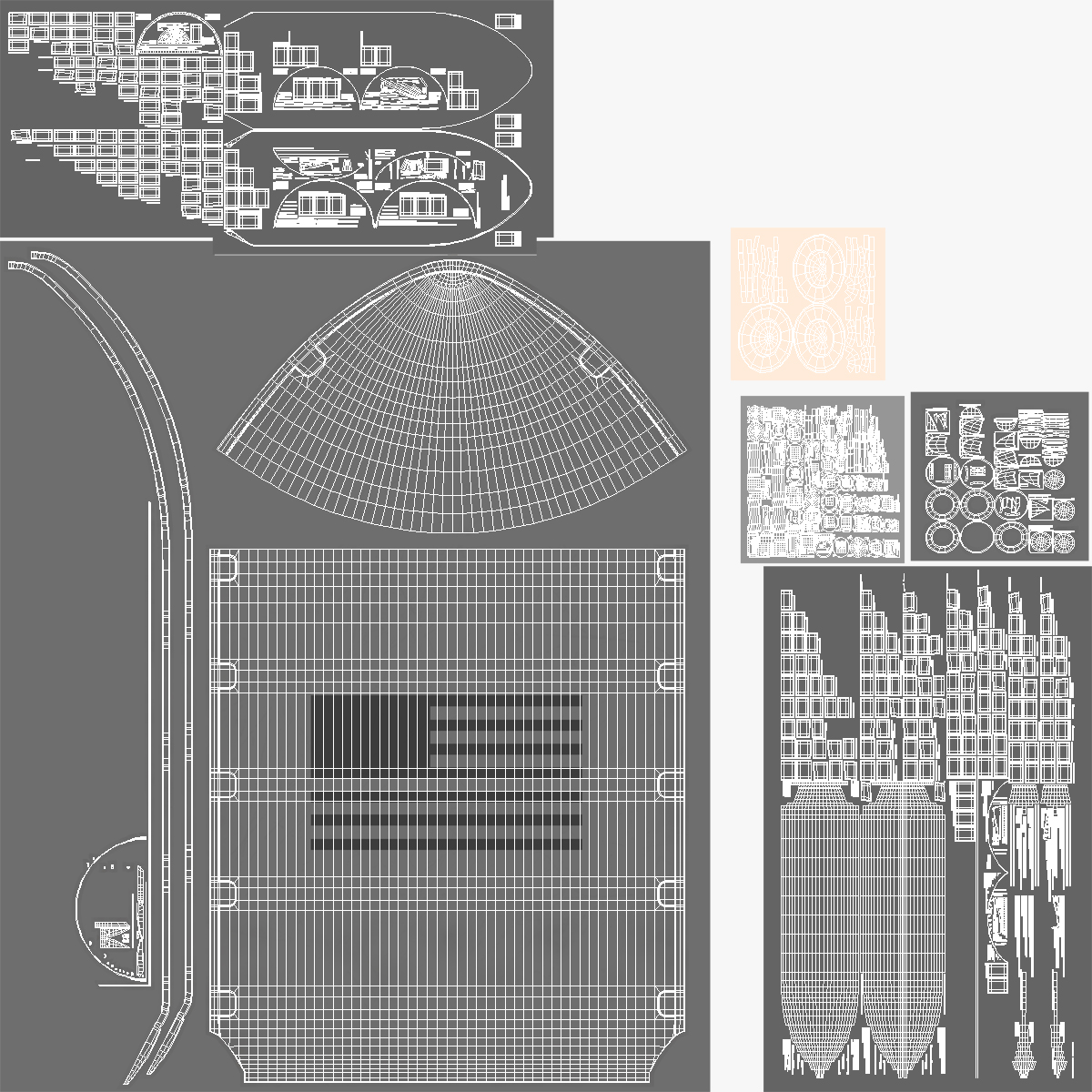 Falcoln 9 Payload with Communications Satellite 3D