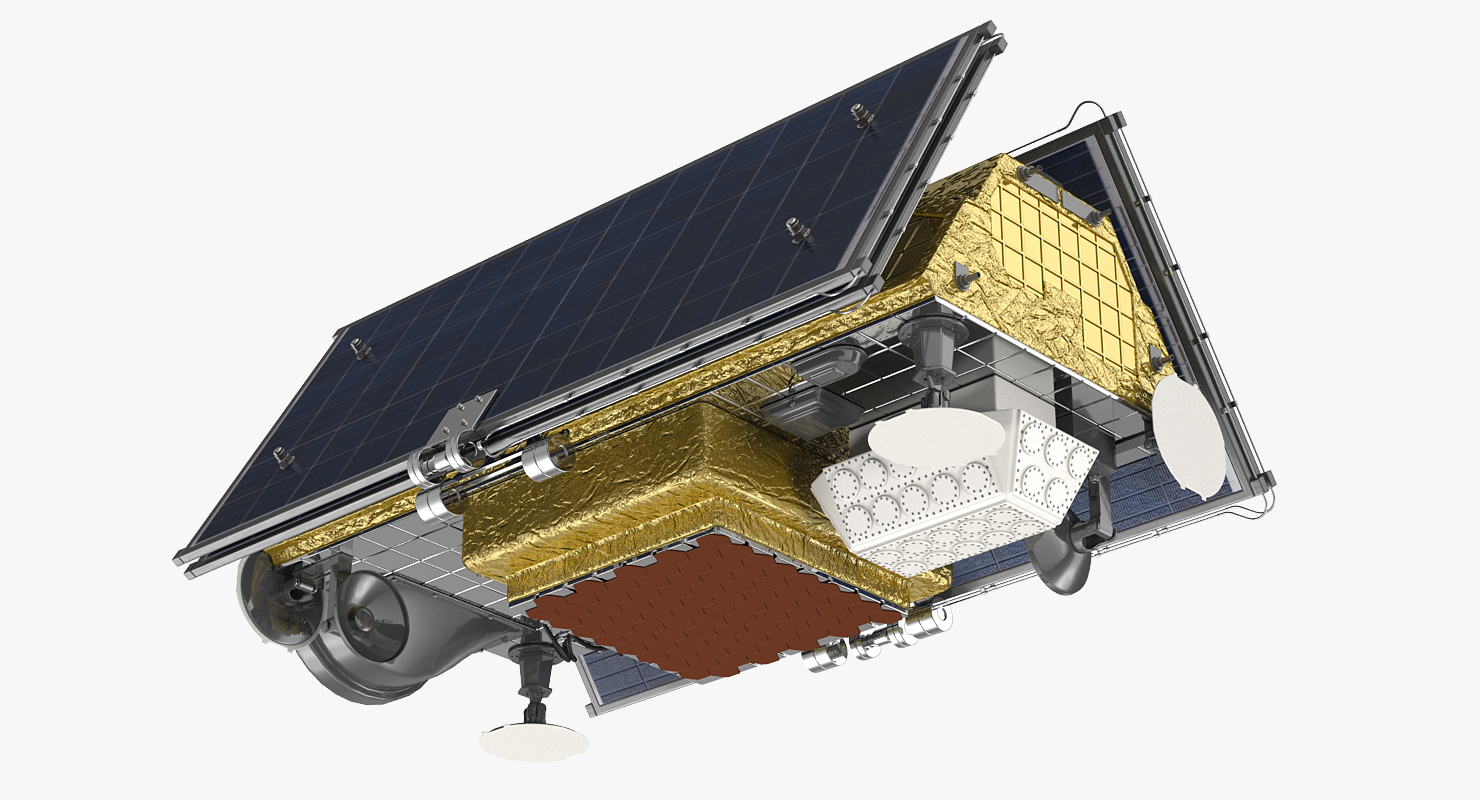 Falcoln 9 Payload with Communications Satellite 3D