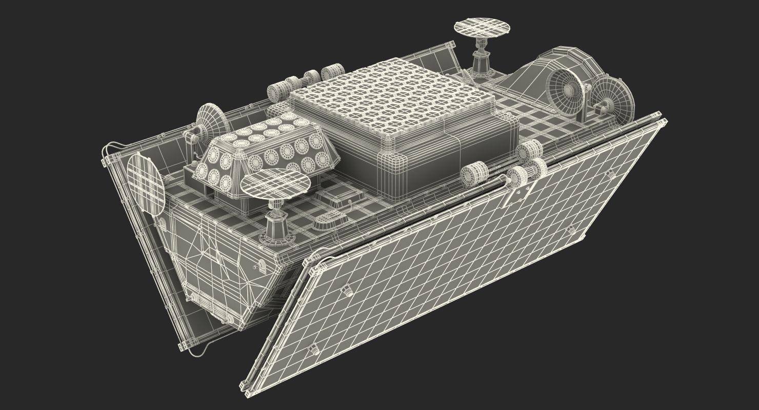 Falcoln 9 Payload with Communications Satellite 3D