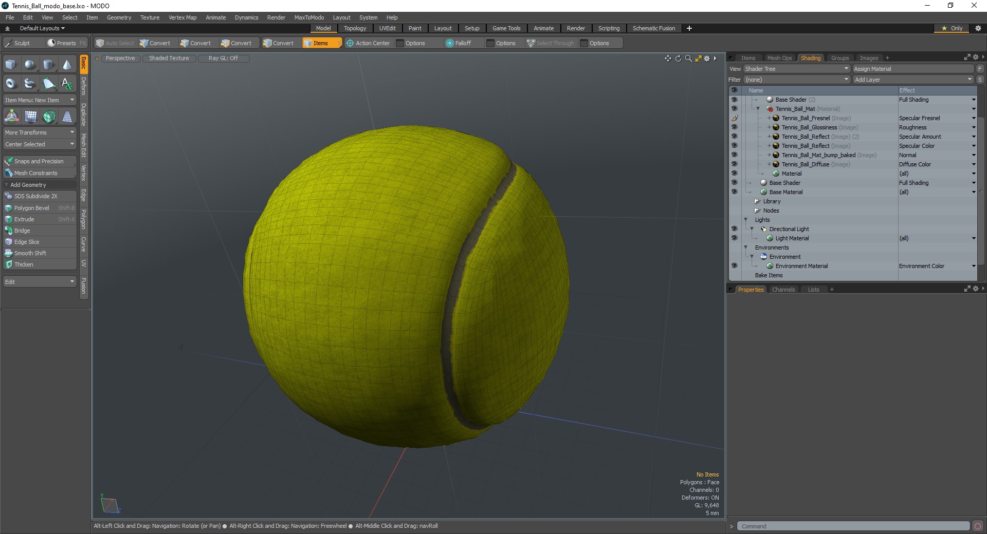 3D Tennis Ball