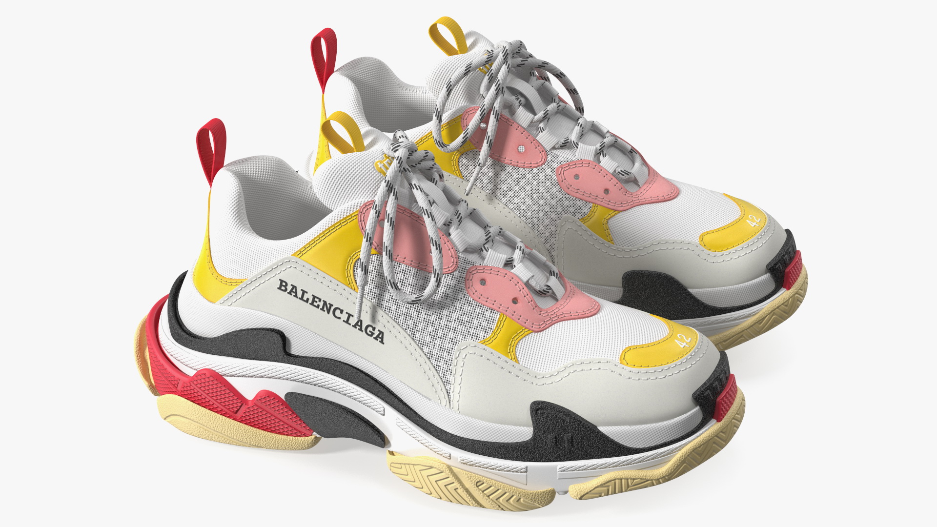 Multicolor Sneakers Balenciaga Triple S 3D model