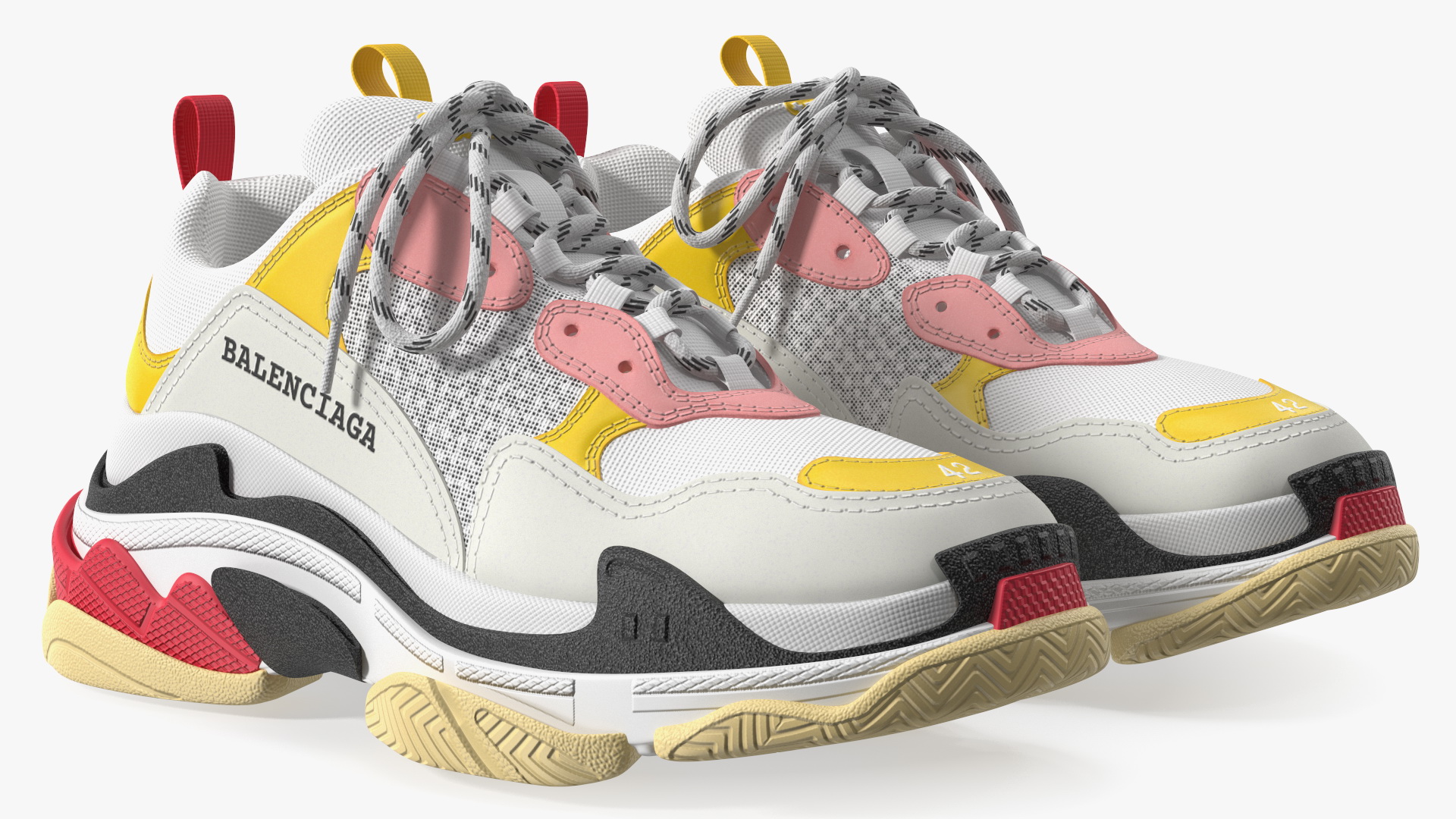 Multicolor Sneakers Balenciaga Triple S 3D model