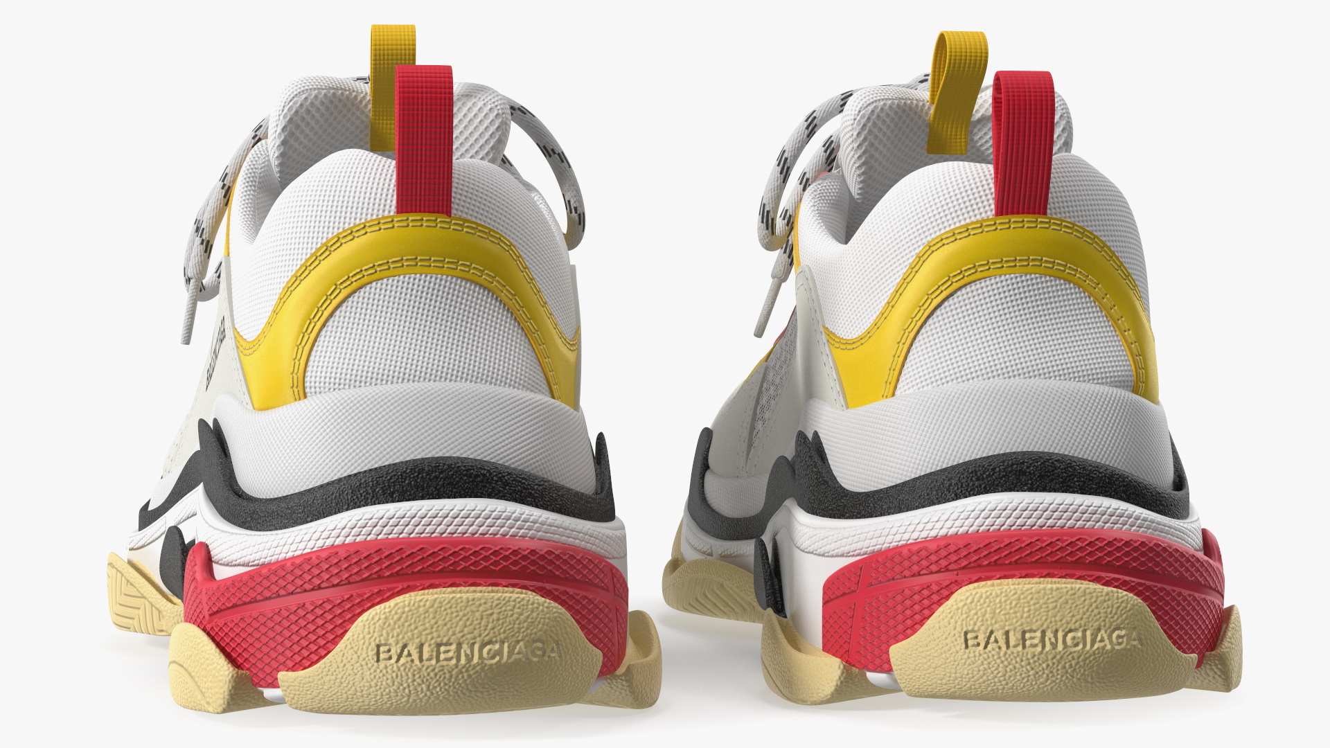 Multicolor Sneakers Balenciaga Triple S 3D model