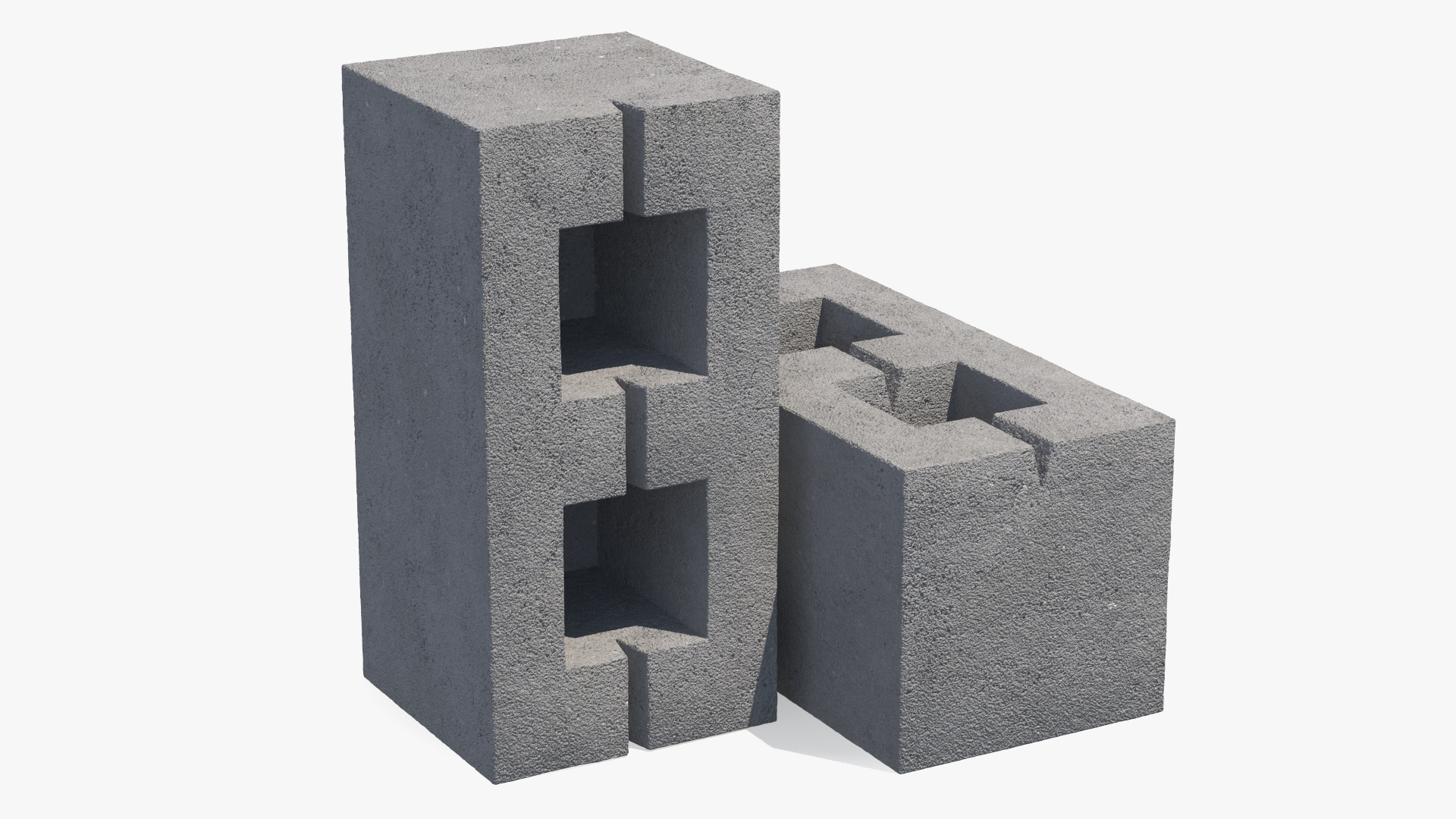 3D Hollow Concrete Brick