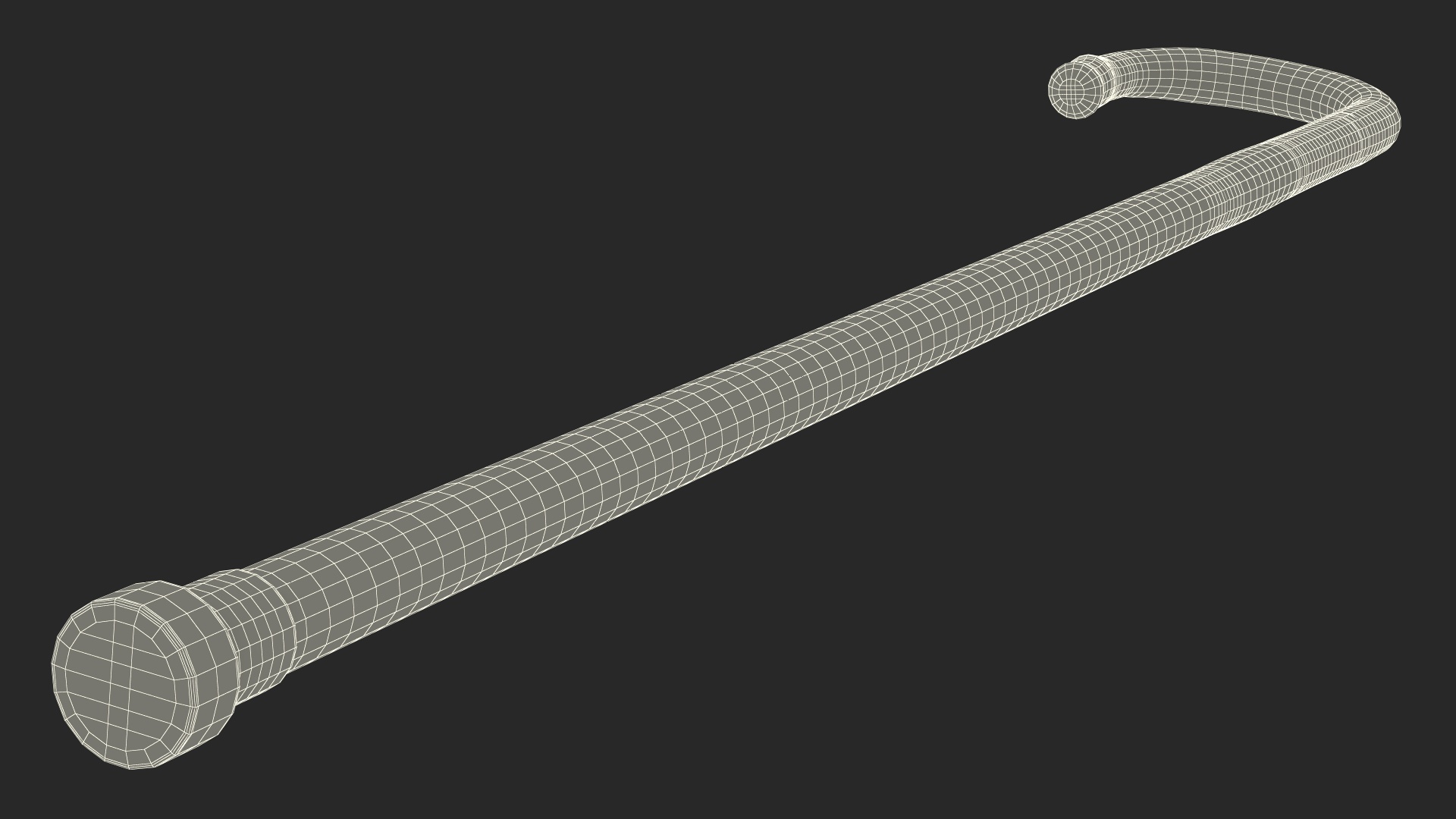 Metal Cane Walking Stick 3D model