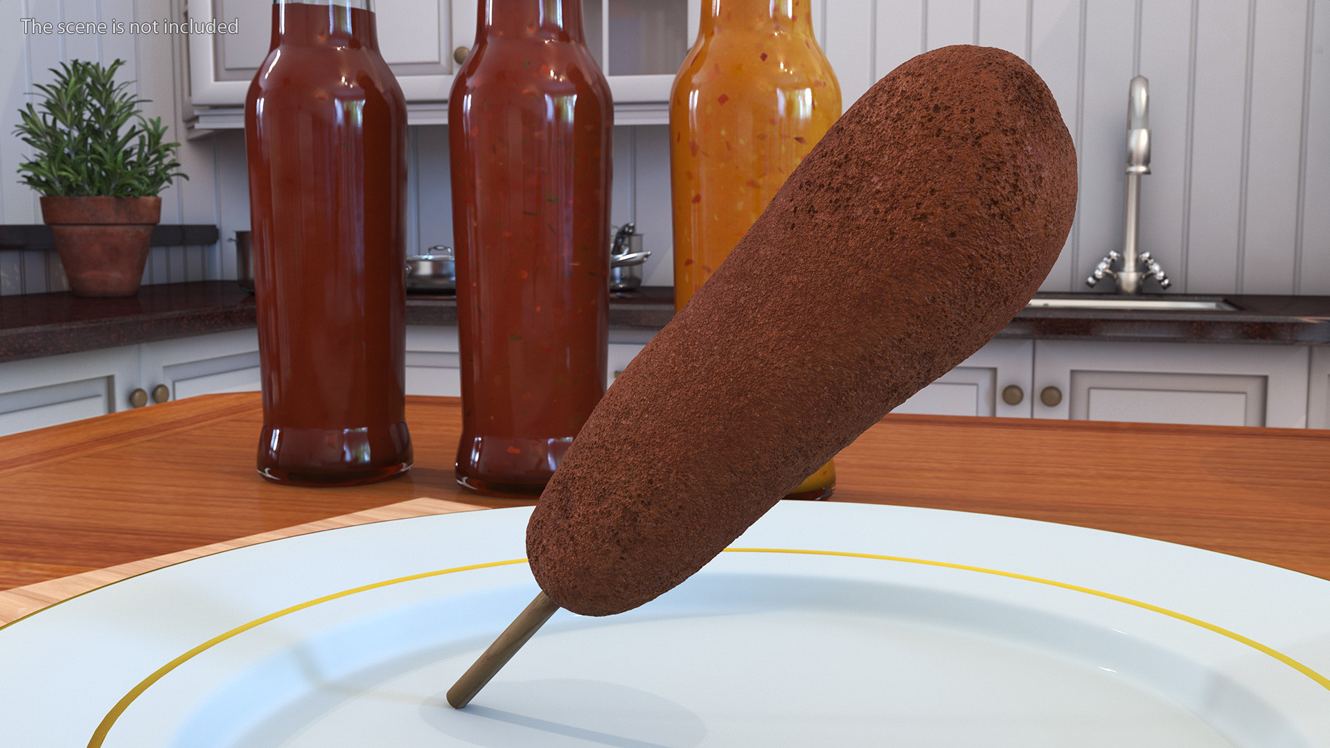 3D model Corn Dog