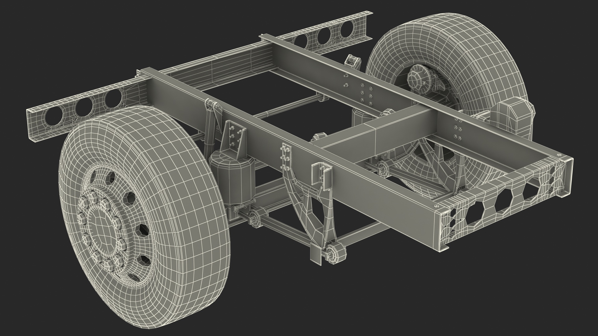 3D model Bus Front Suspension