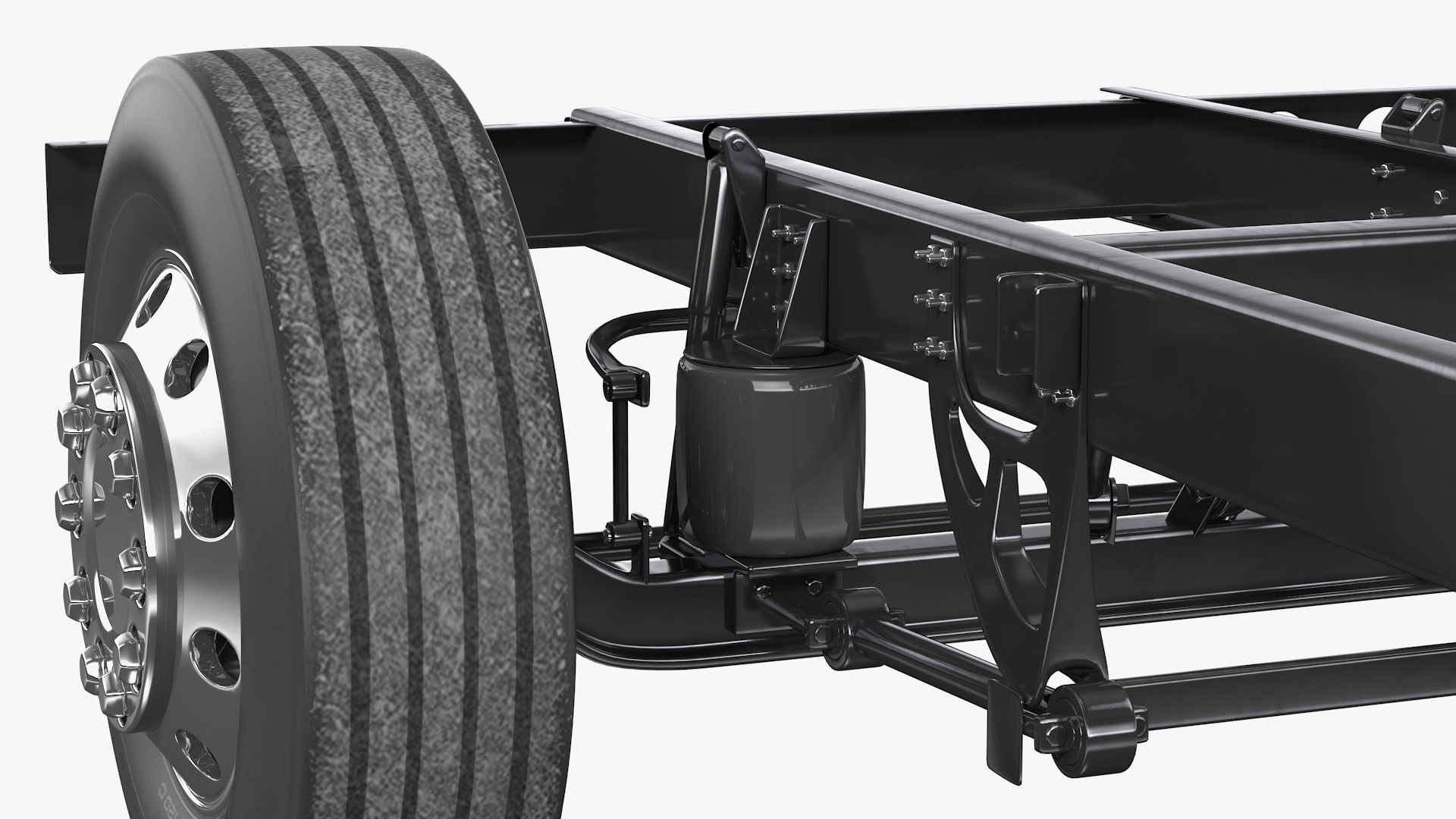 3D model Bus Front Suspension