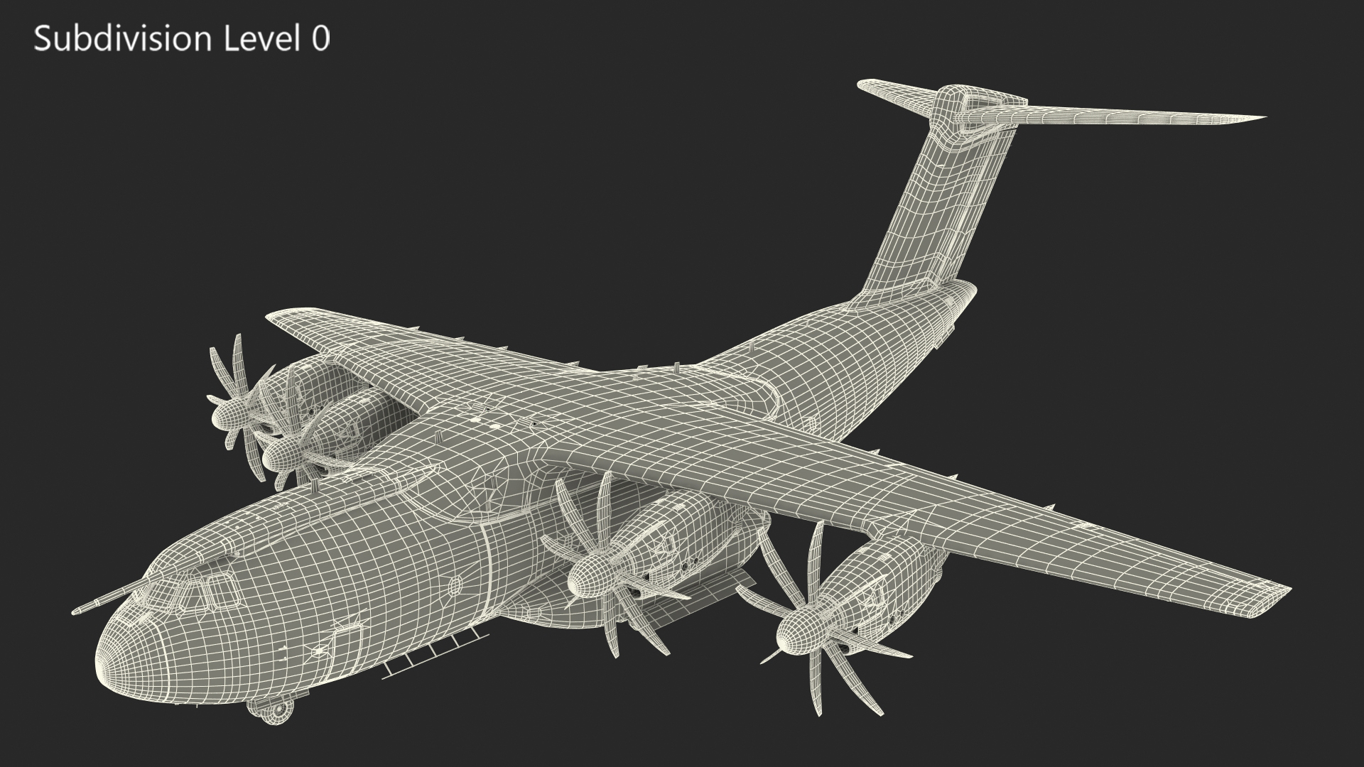 Humvee Inside an Airbus A400M Atlas Rigged 3D