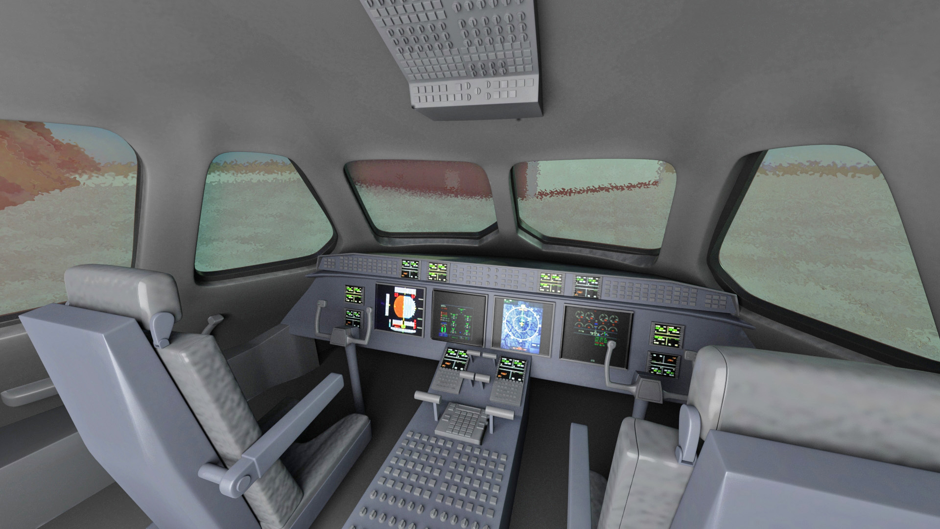 Humvee Inside an Airbus A400M Atlas Rigged 3D