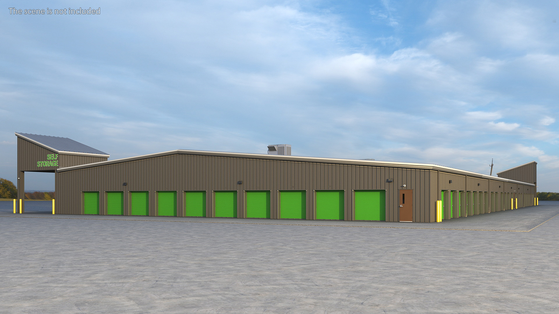 Self Storage Steel Building 3D