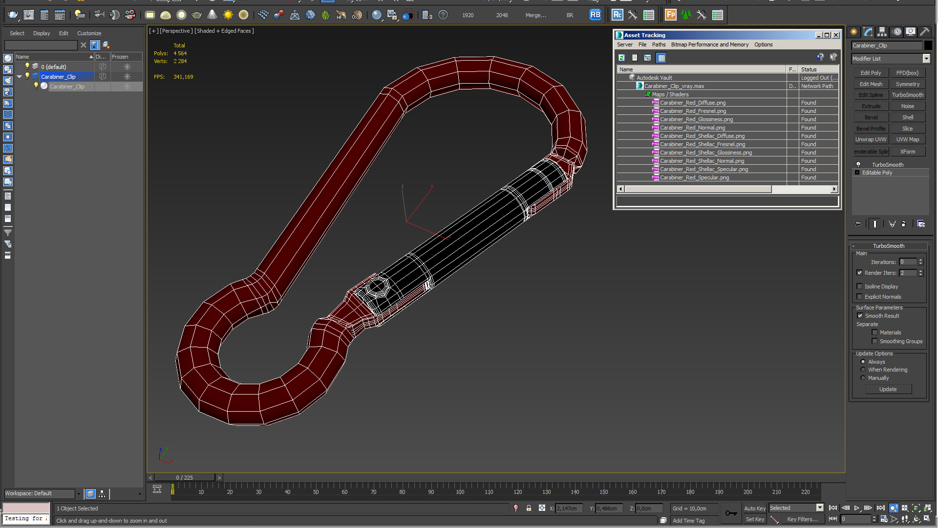 Carabiner Clip 3D model