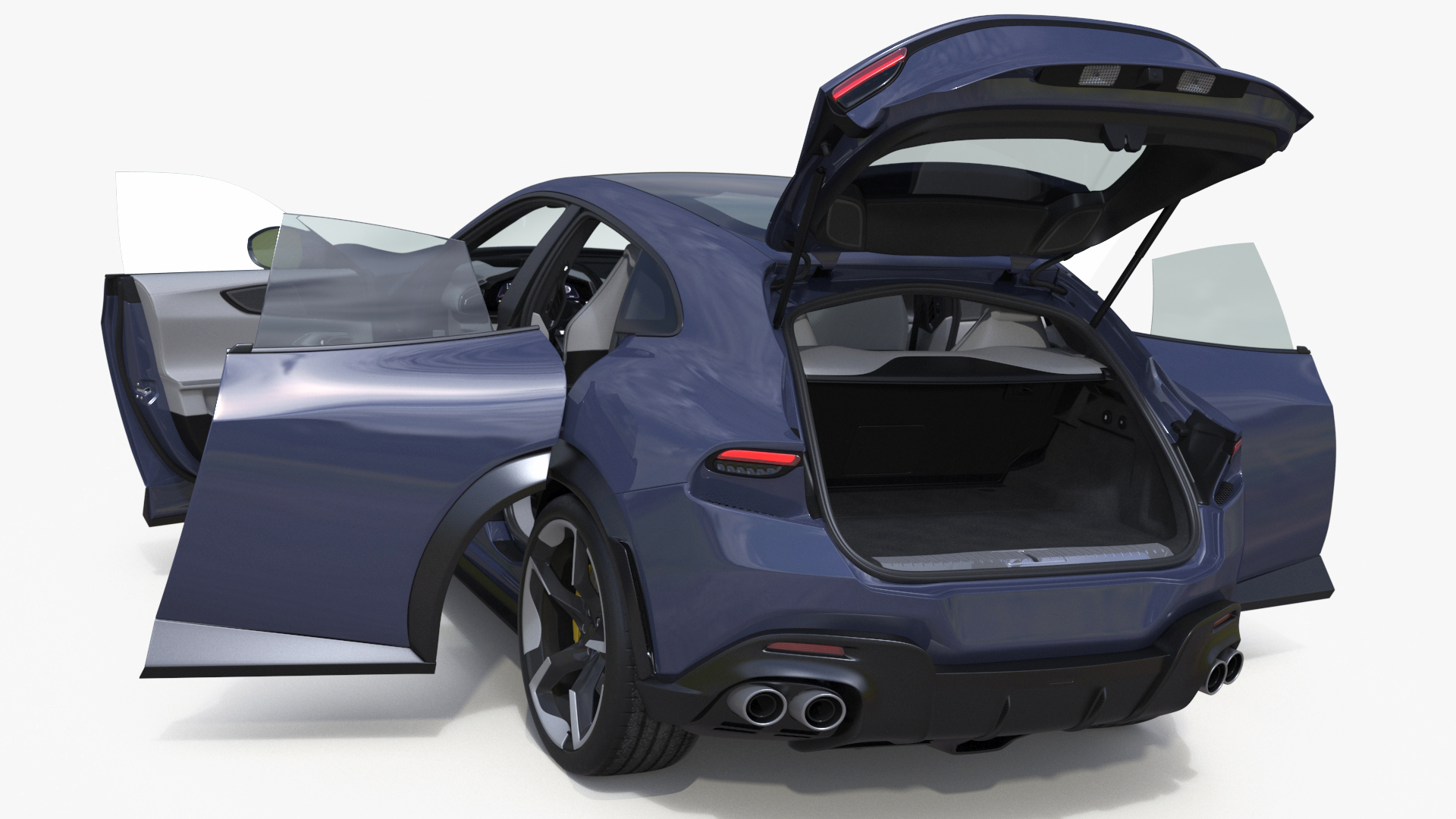 3D model Extreme Sports Crossover Car Violet