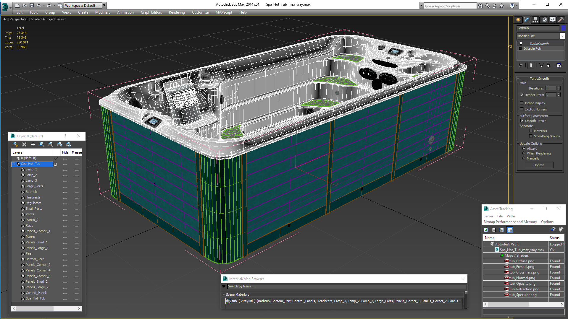 3D Spa Hot Tub