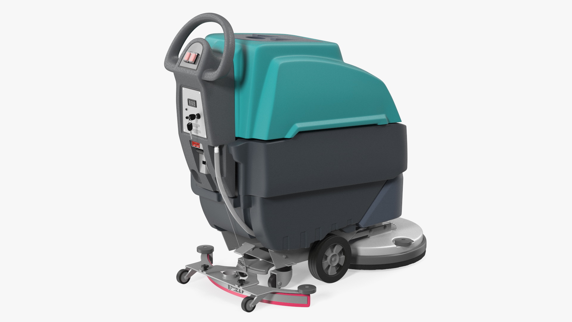 3D model Professional Floor Cleaning Machine Turquoise