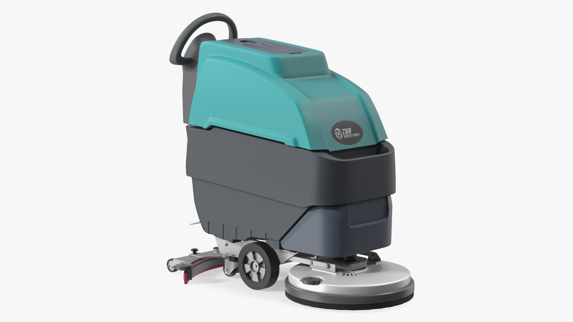 3D model Professional Floor Cleaning Machine Turquoise