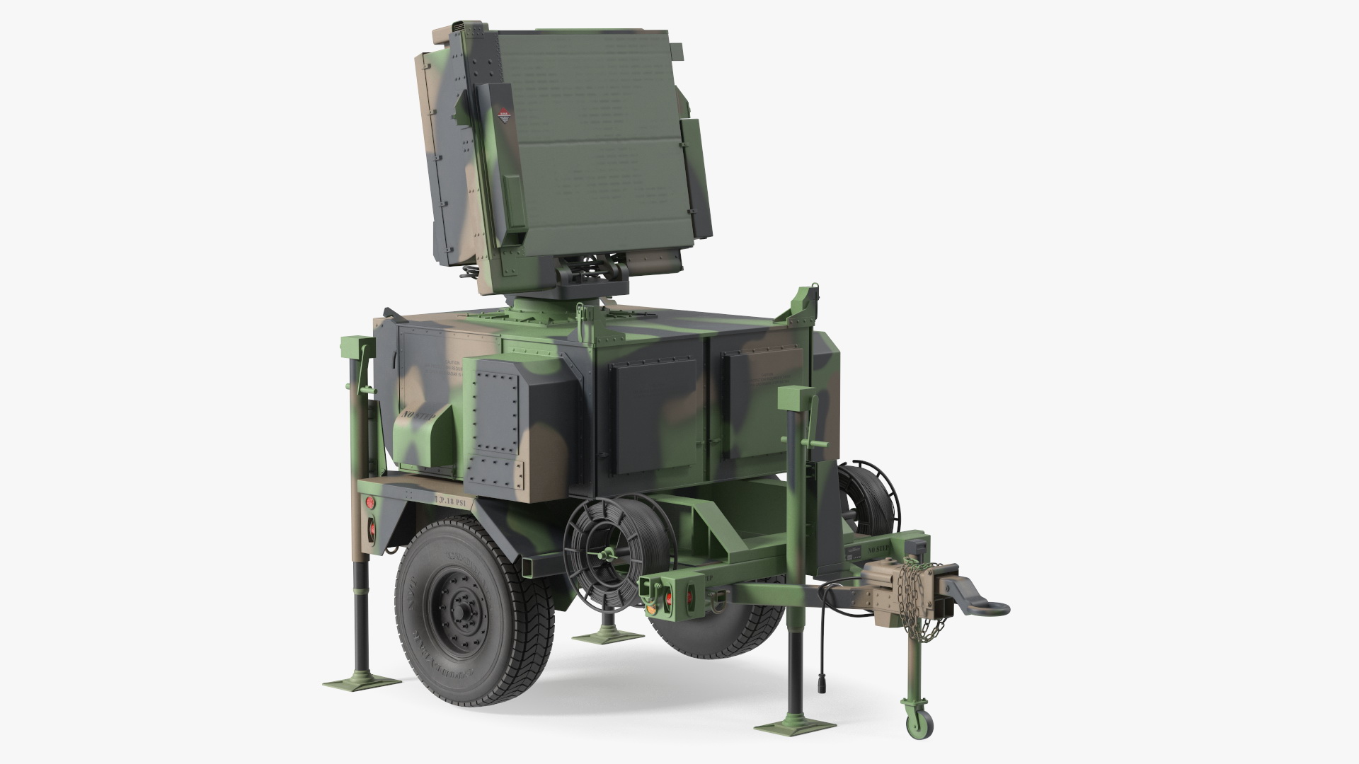 MPQ-64 Sentinel Radar Green Camo 3D