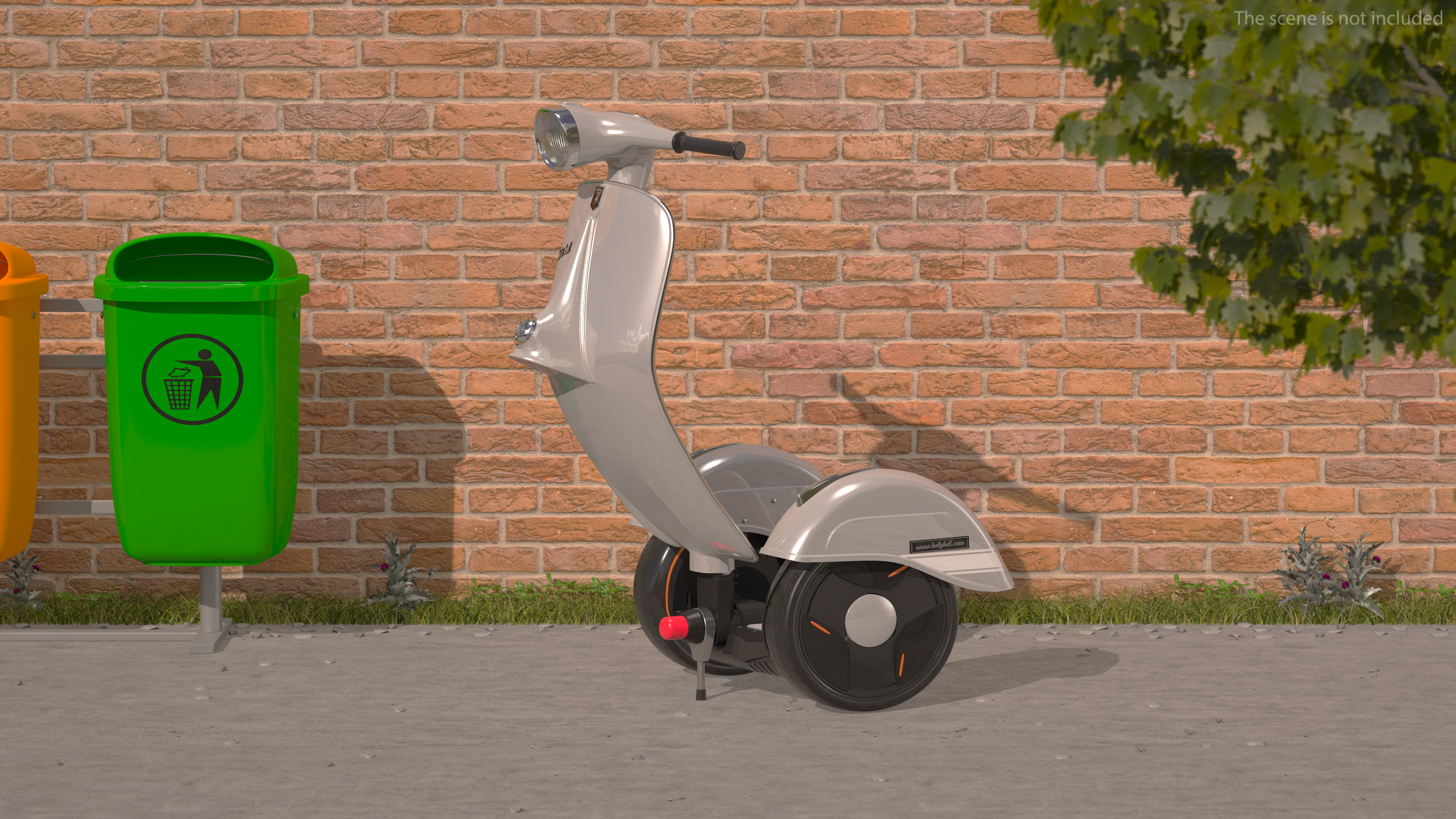 Vespa Z-Scooter Rigged 3D