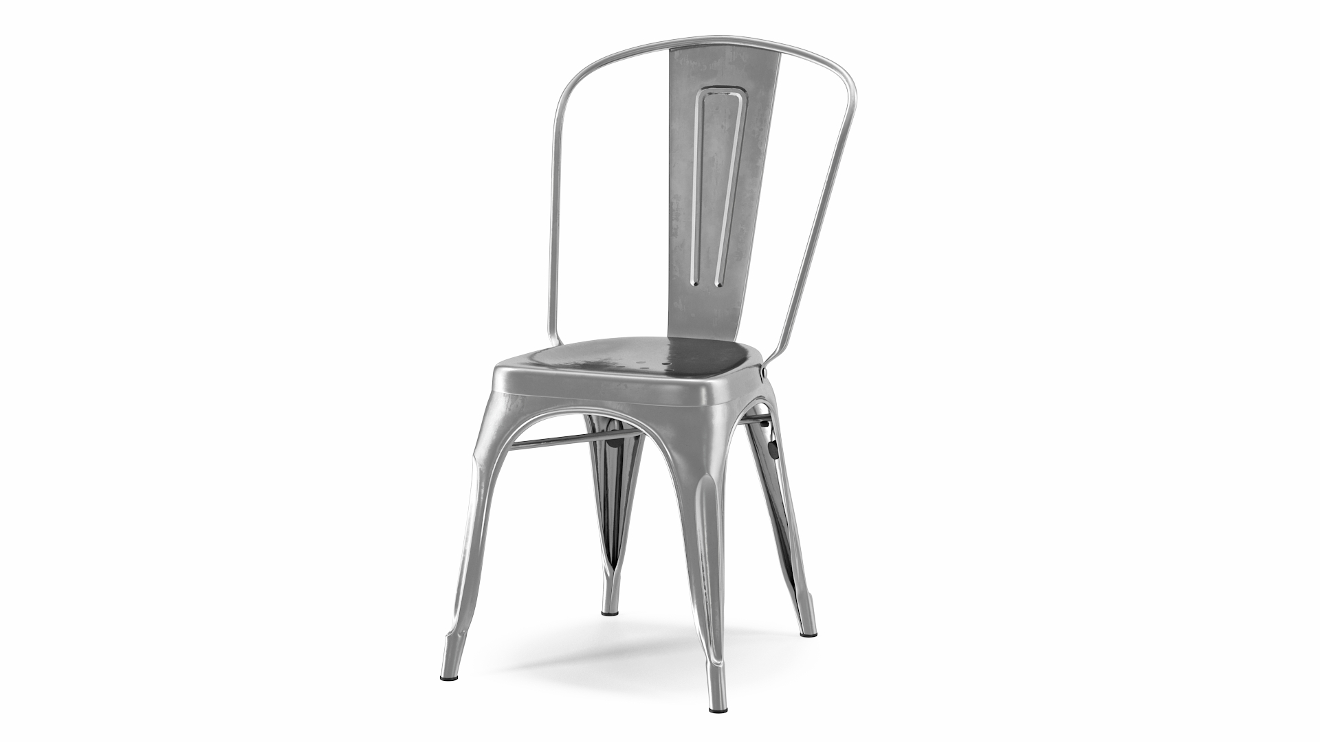 3D Iron Folding Chair model