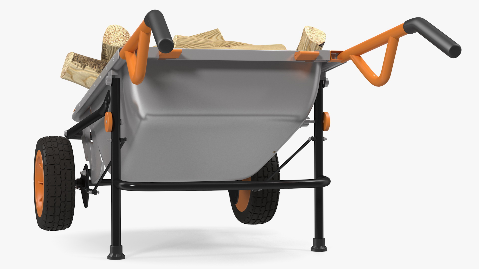 WORX Aerocart 8in1 Wheelbarrow Yard Cart with Firewood 3D model