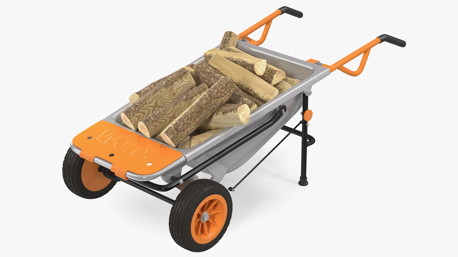 WORX Aerocart 8in1 Wheelbarrow Yard Cart with Firewood 3D model