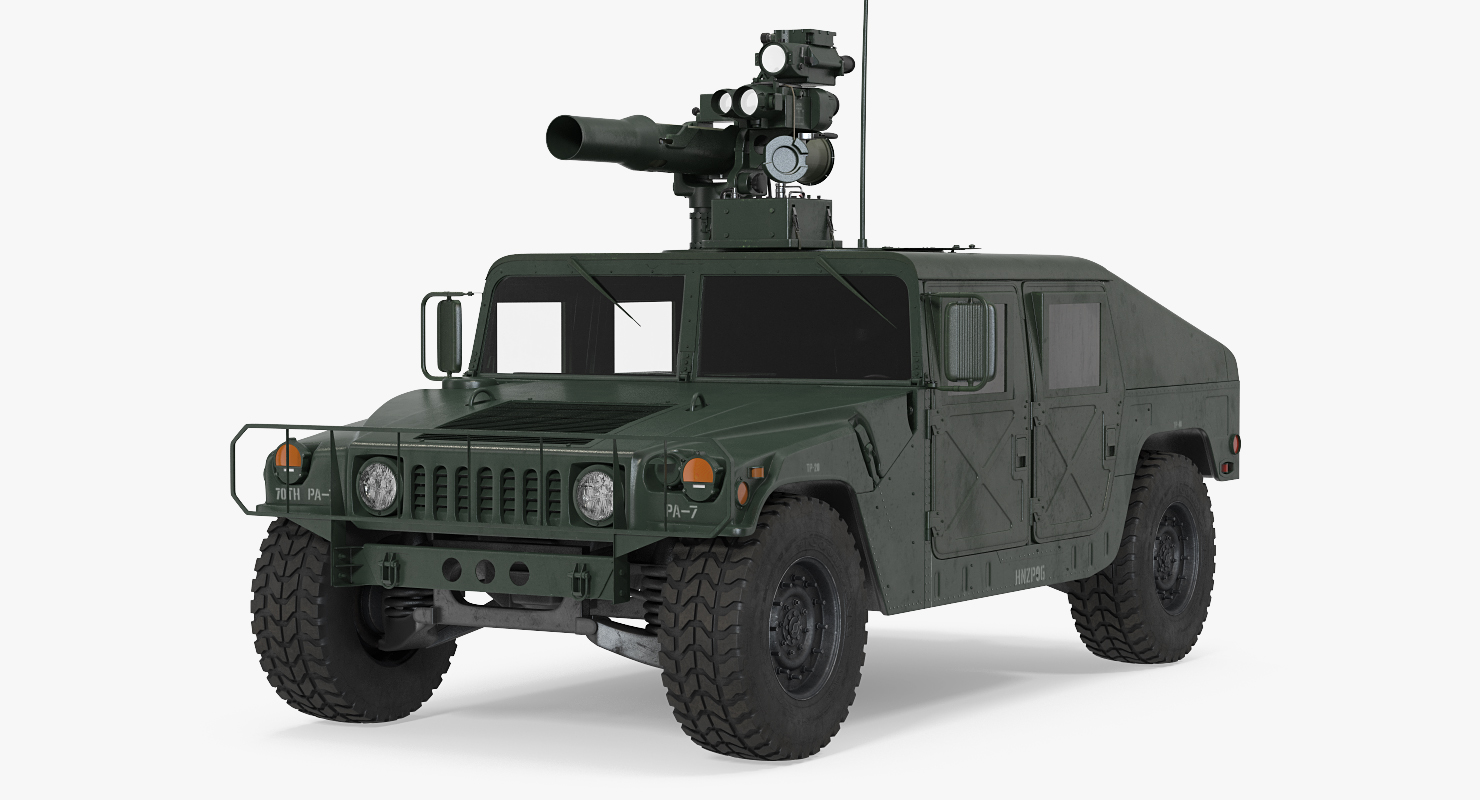 3D model HMMWV TOW Missile Carrier M966