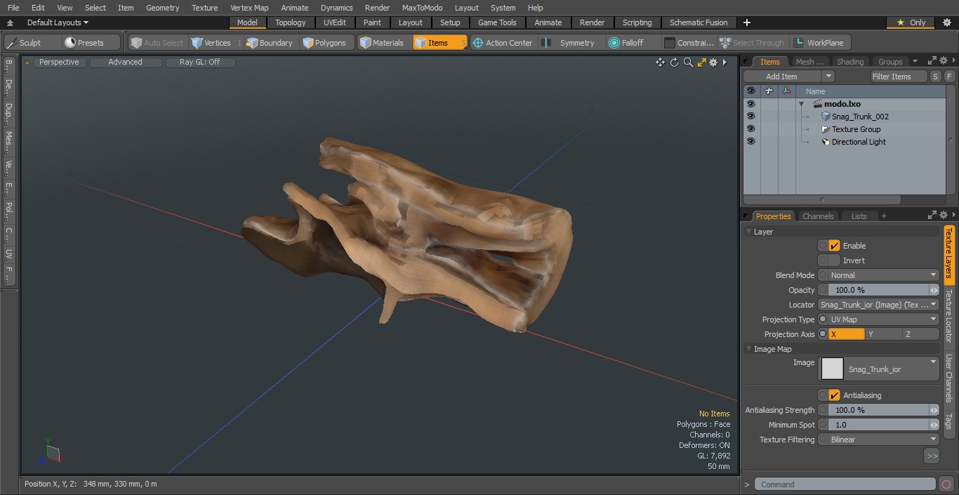 3D model Snag Trunk