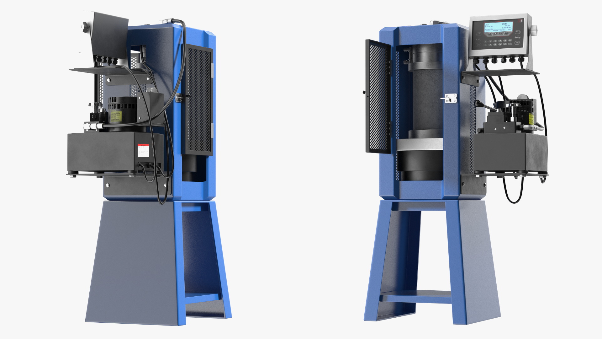 3D Industrial Hydraulic Press Machine Concrete model